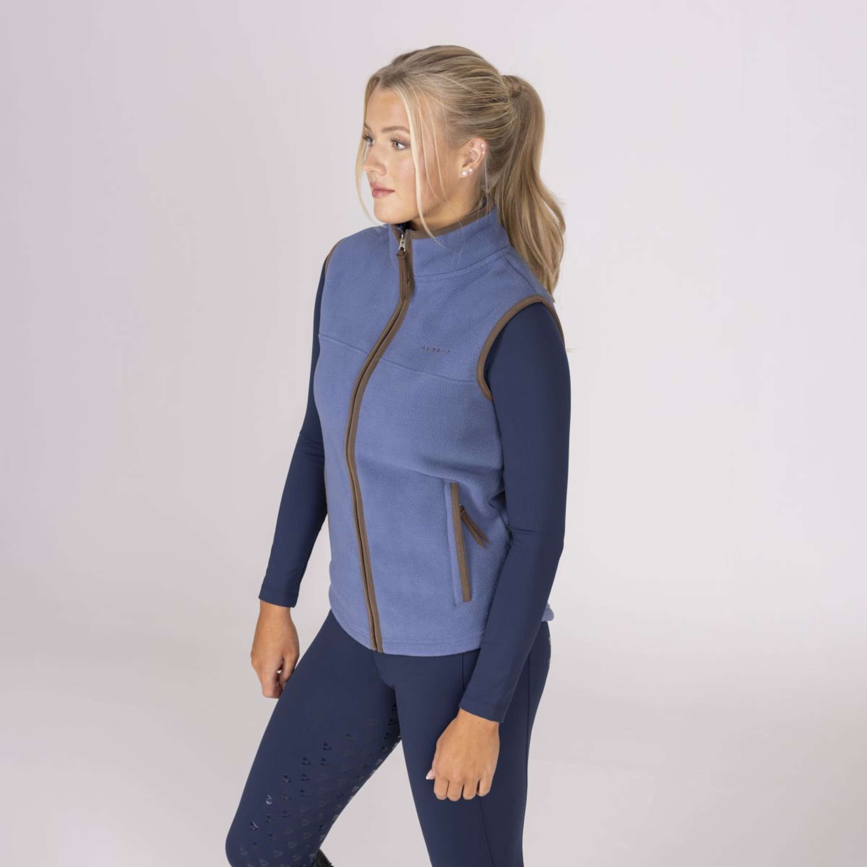 Aubrion by Shires Bodywarmer Original Fleece Blue