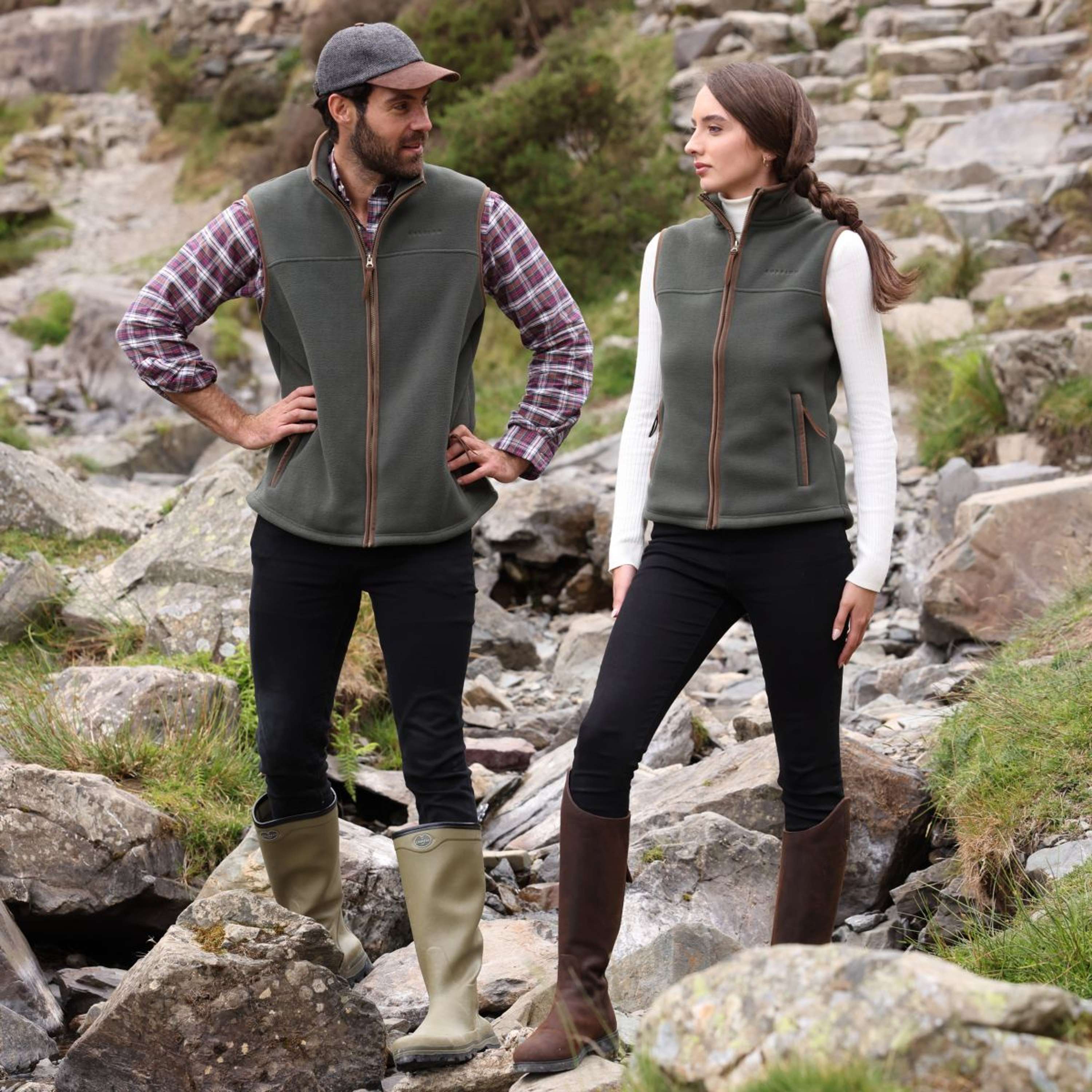 Aubrion by Shires Bodywarmer Original Fleece Green