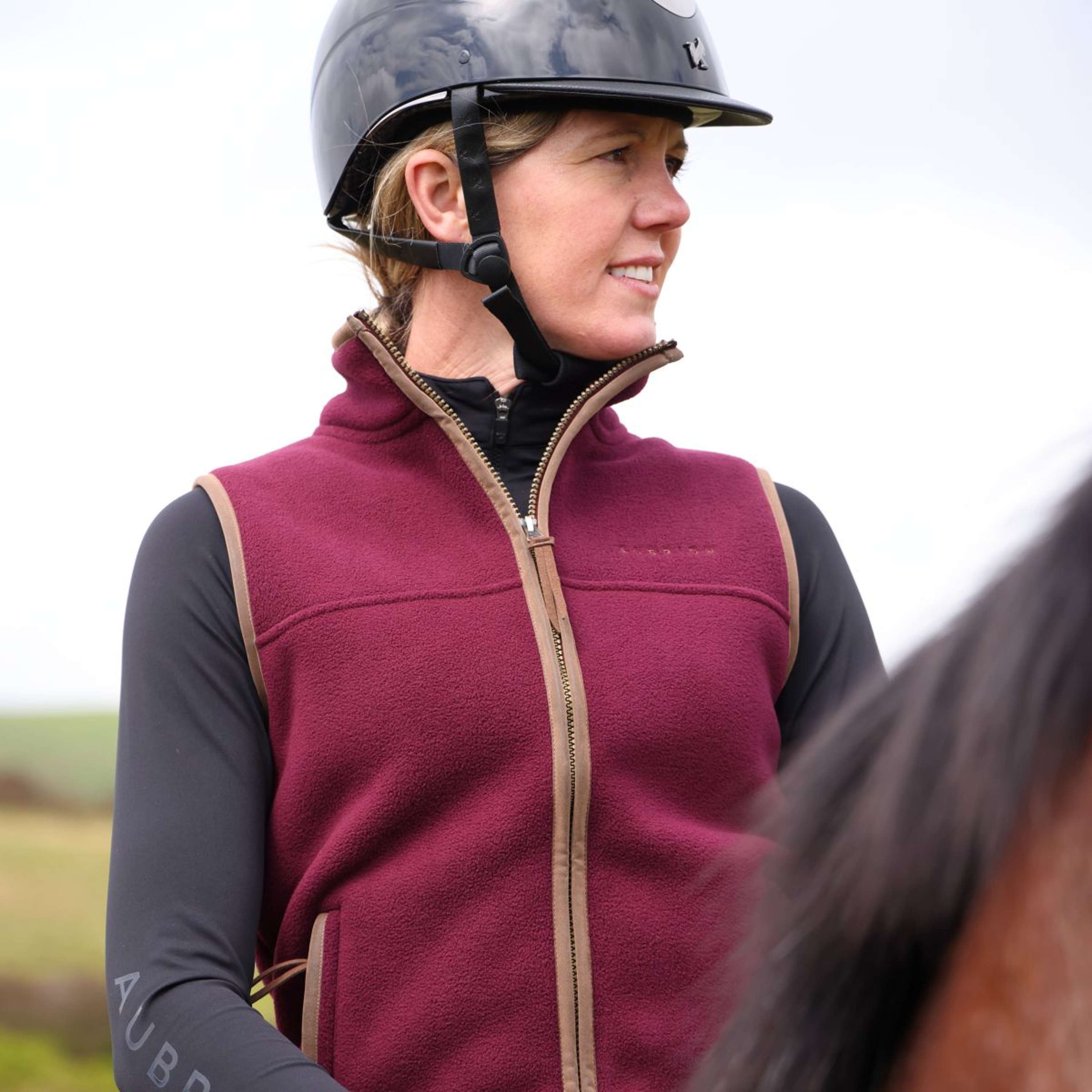 Aubrion by Shires Bodywarmer Original Fleece Maroon
