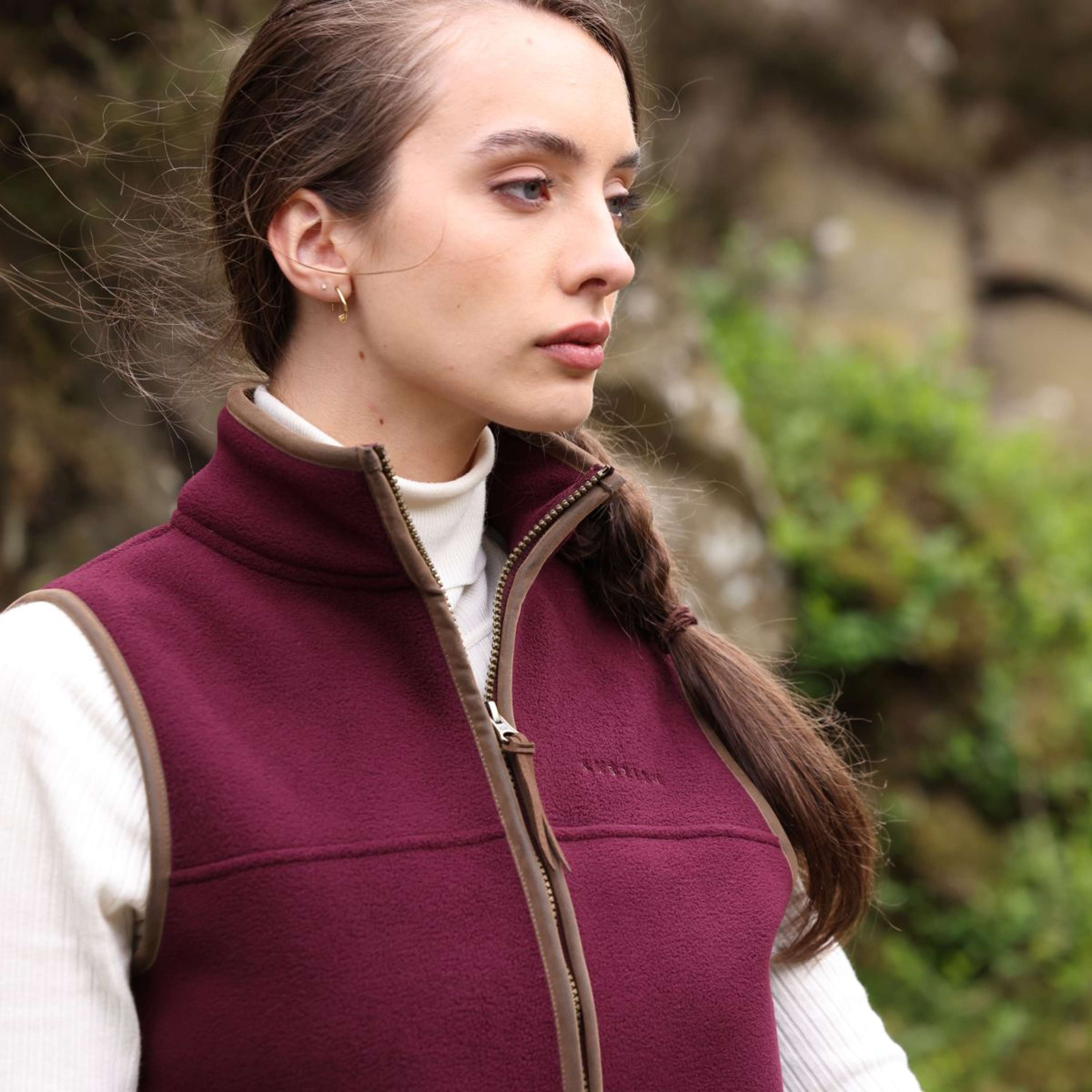 Aubrion by Shires Bodywarmer Original Fleece Maroon