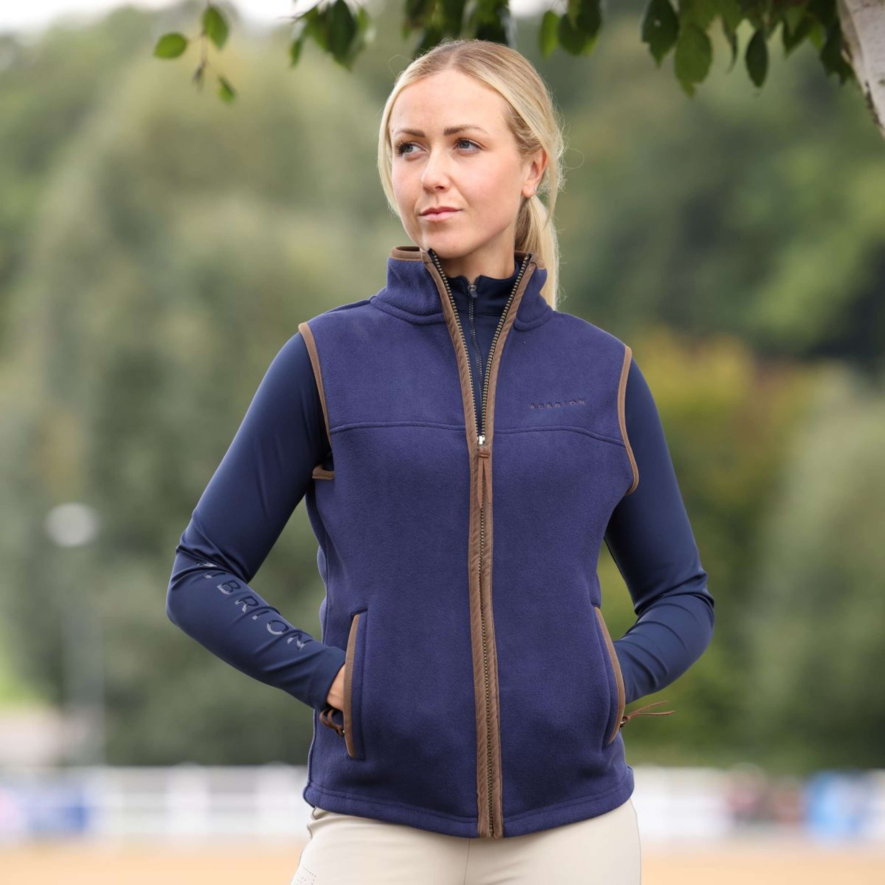 Aubrion by Shires Bodywarmer Original Fleece Navy