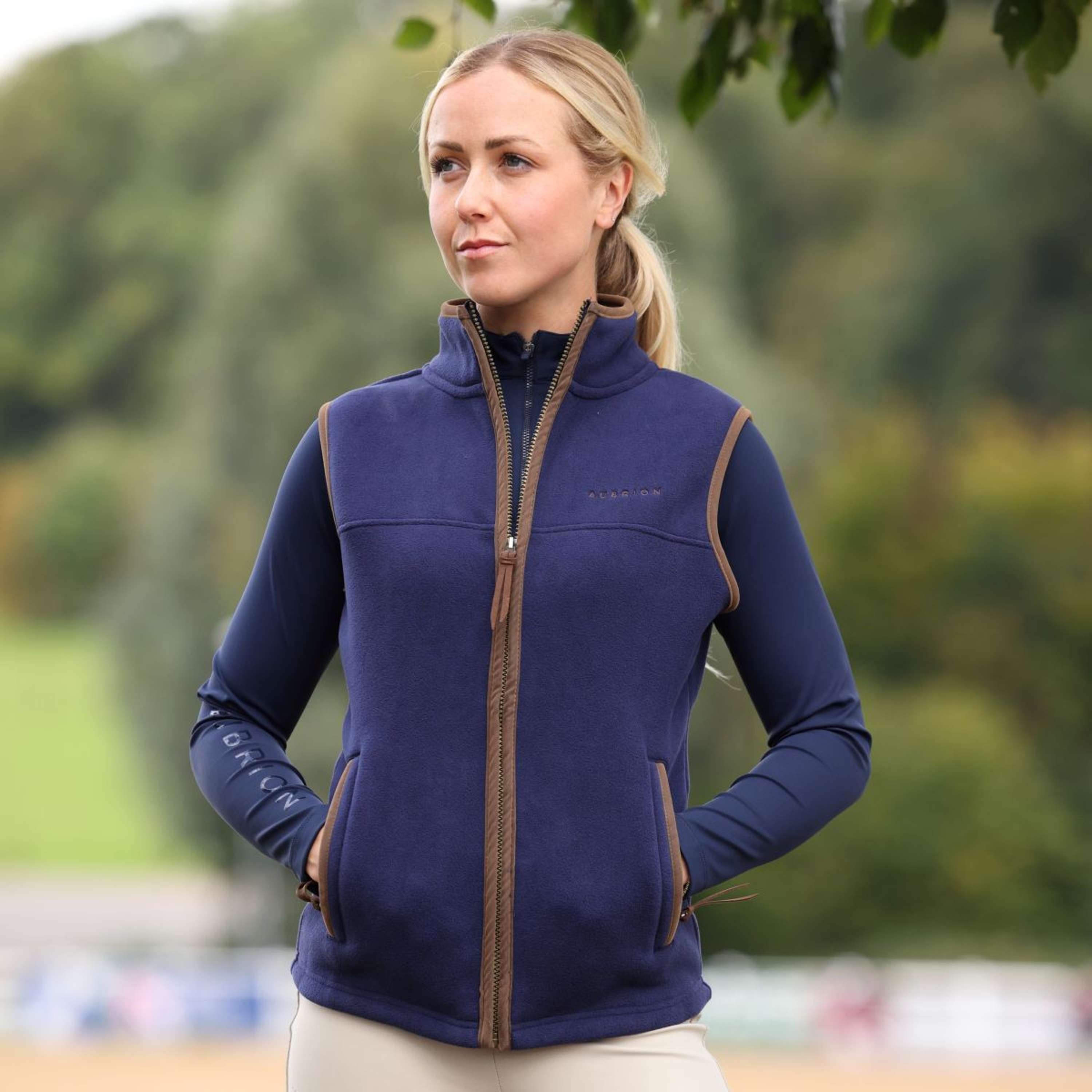 Aubrion by Shires Bodywarmer Original Fleece Navy