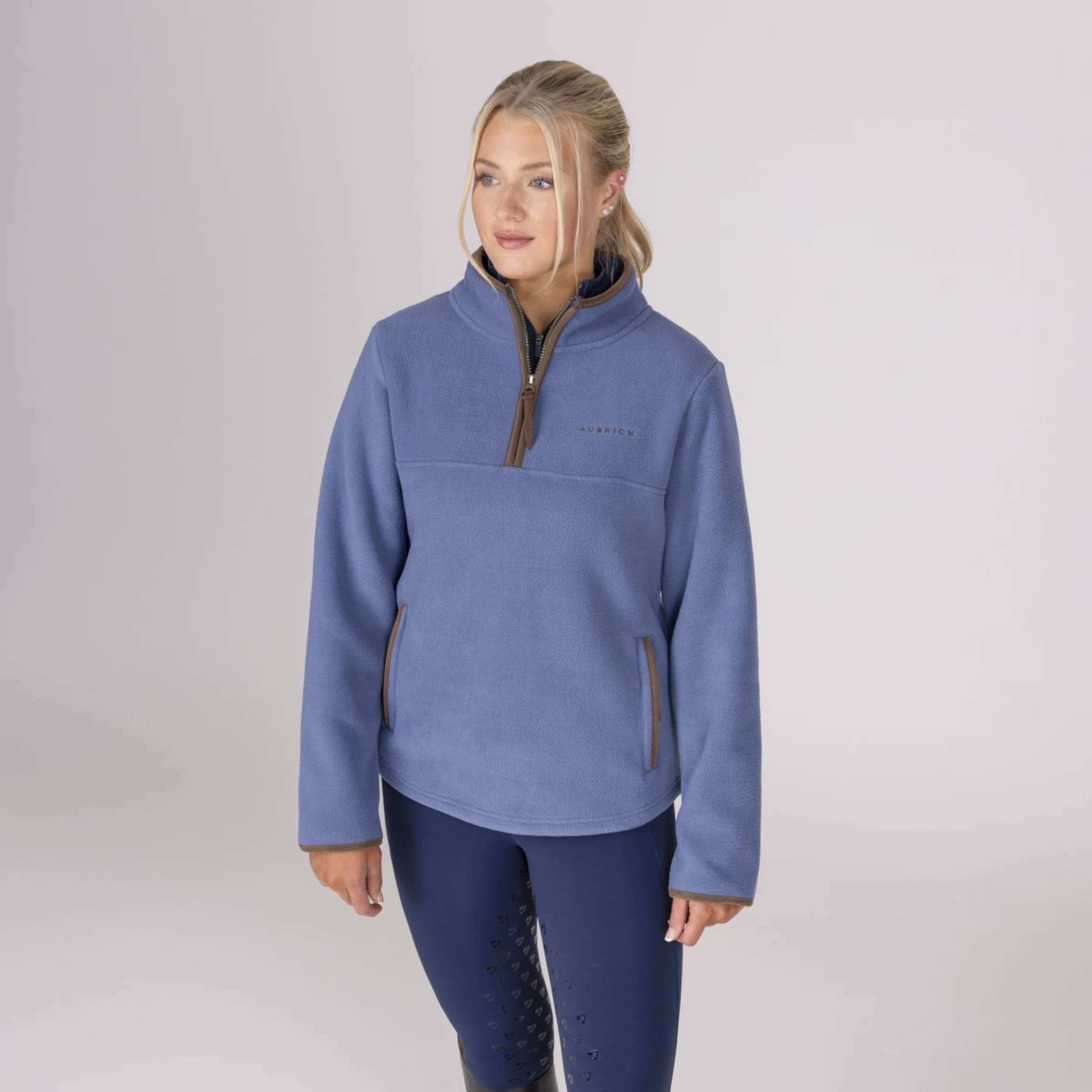 Aubrion by Shires Sweater Original Fleece Blue