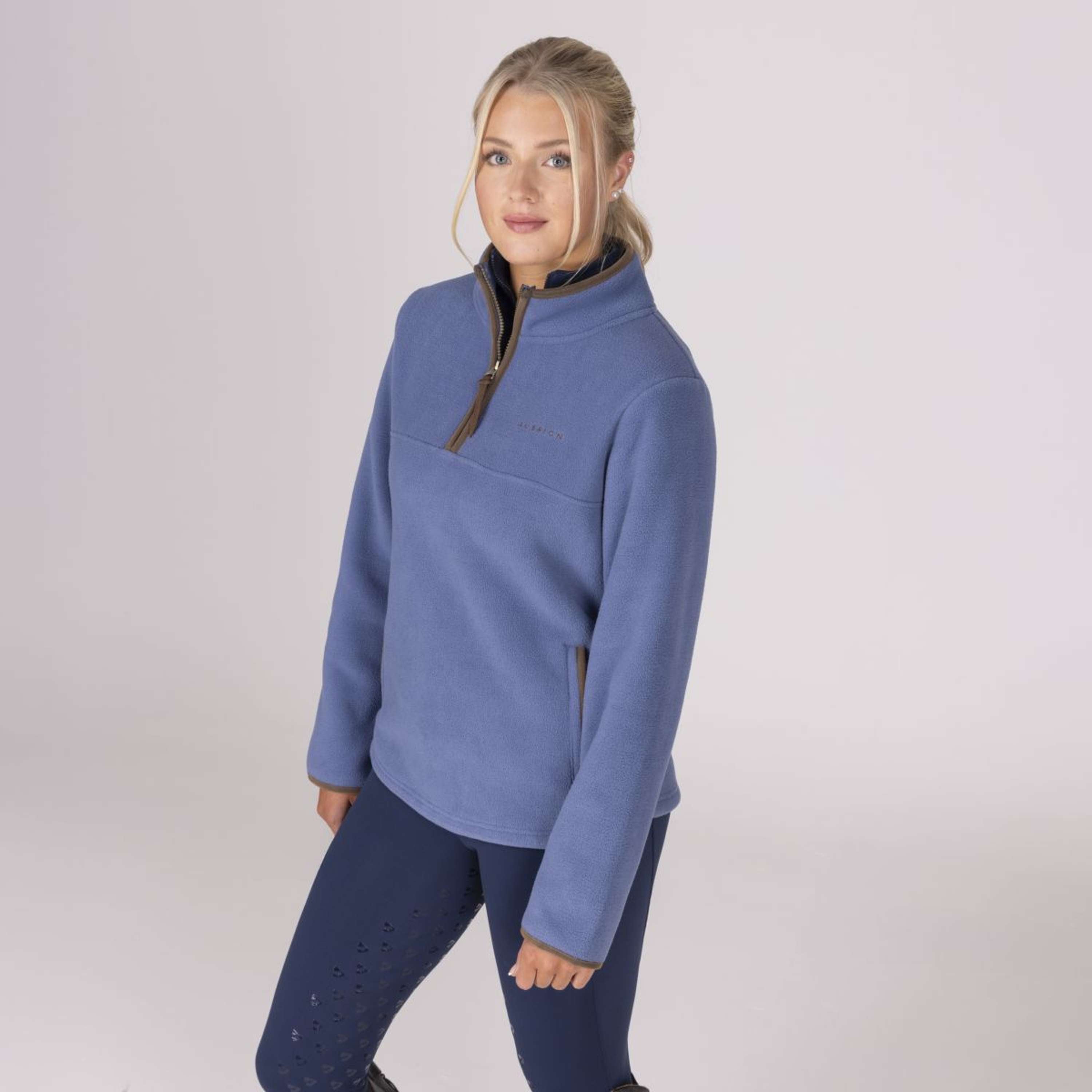 Aubrion by Shires Sweater Original Fleece Blue