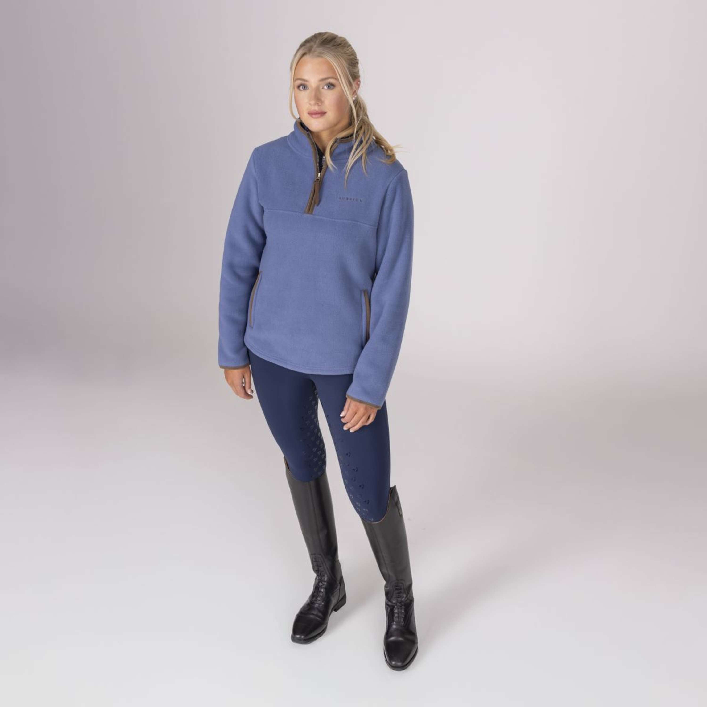 Aubrion by Shires Sweater Original Fleece Blue