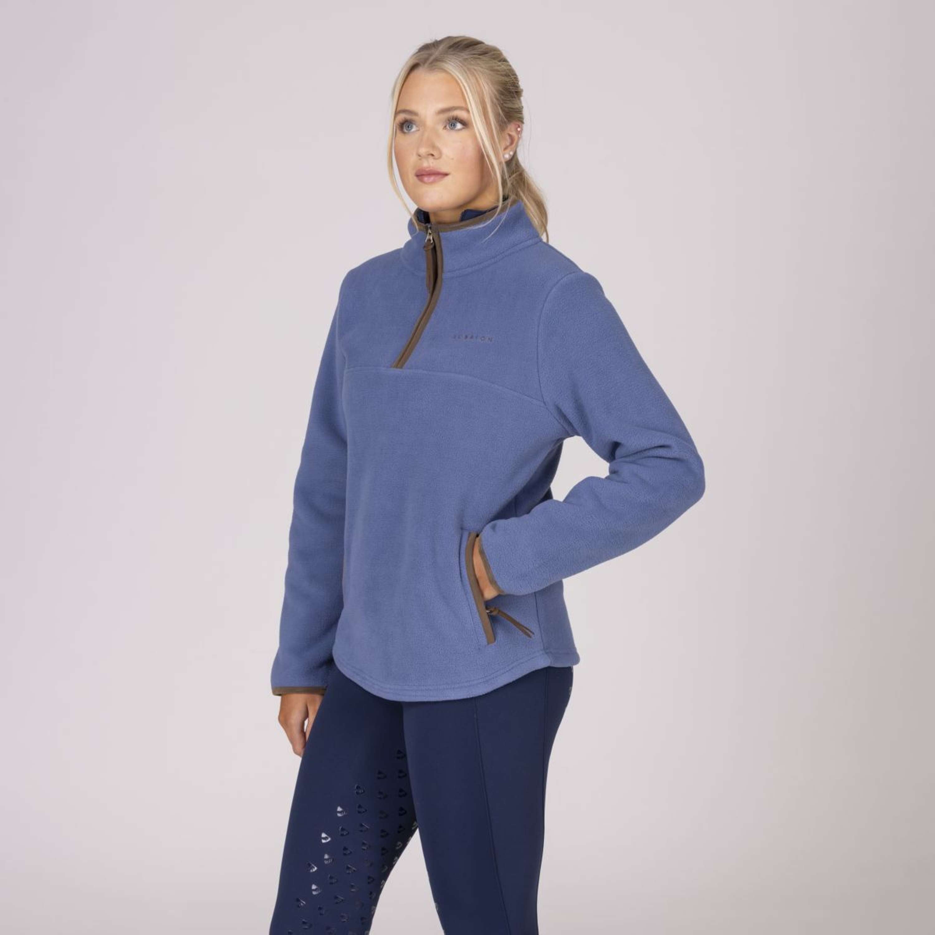 Aubrion by Shires Sweater Original Fleece Blue