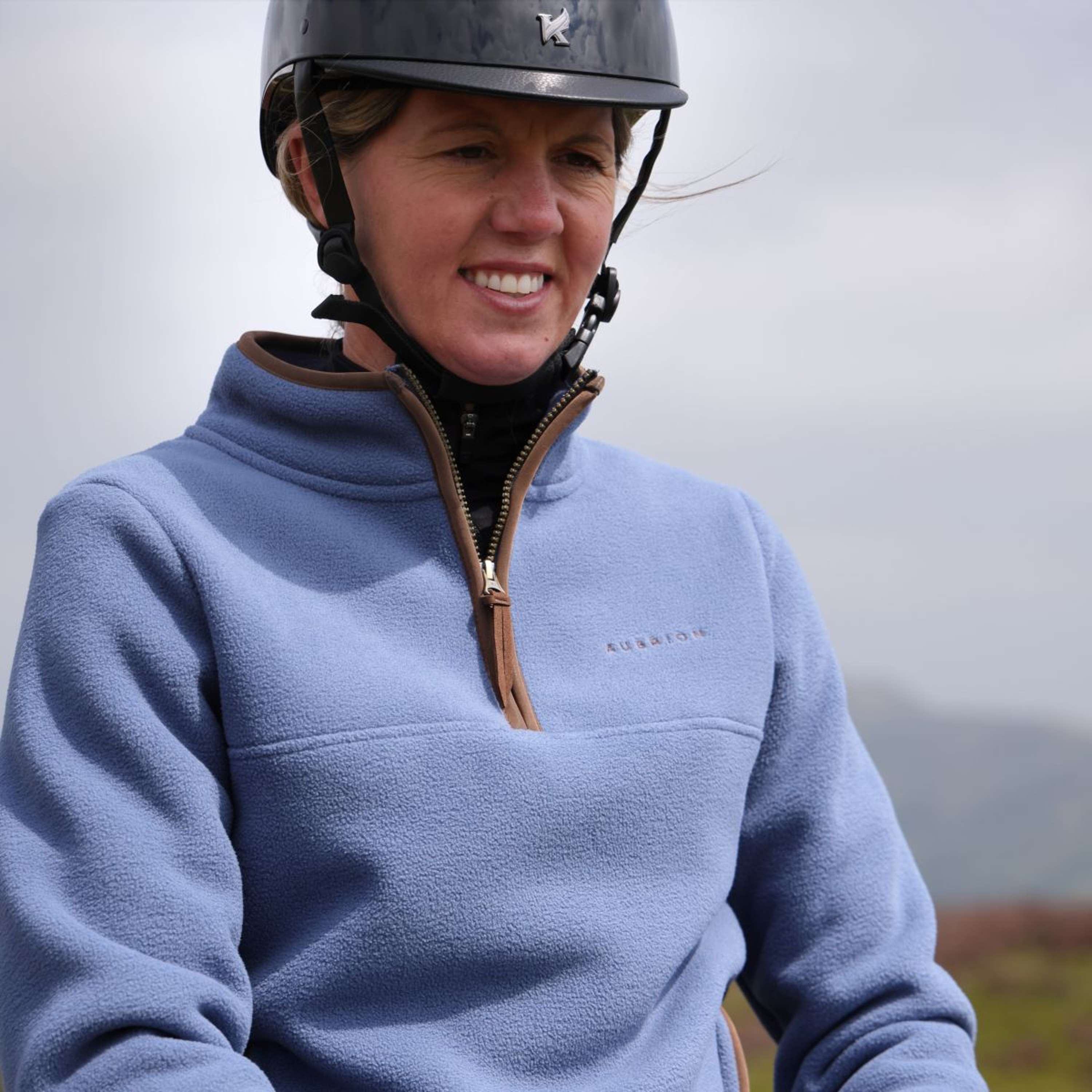 Aubrion by Shires Sweater Original Fleece Blue