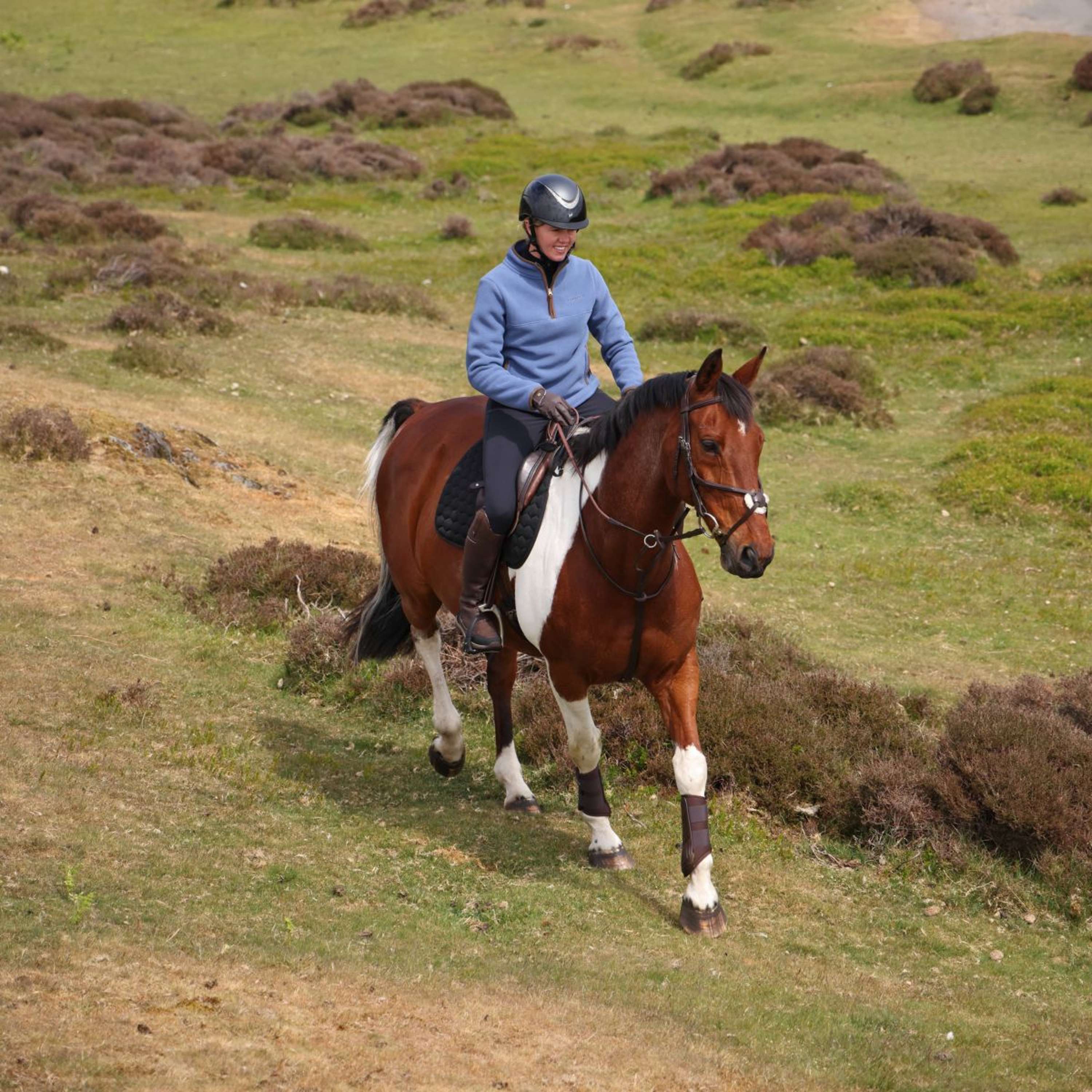 Aubrion by Shires Sweater Original Fleece Blue