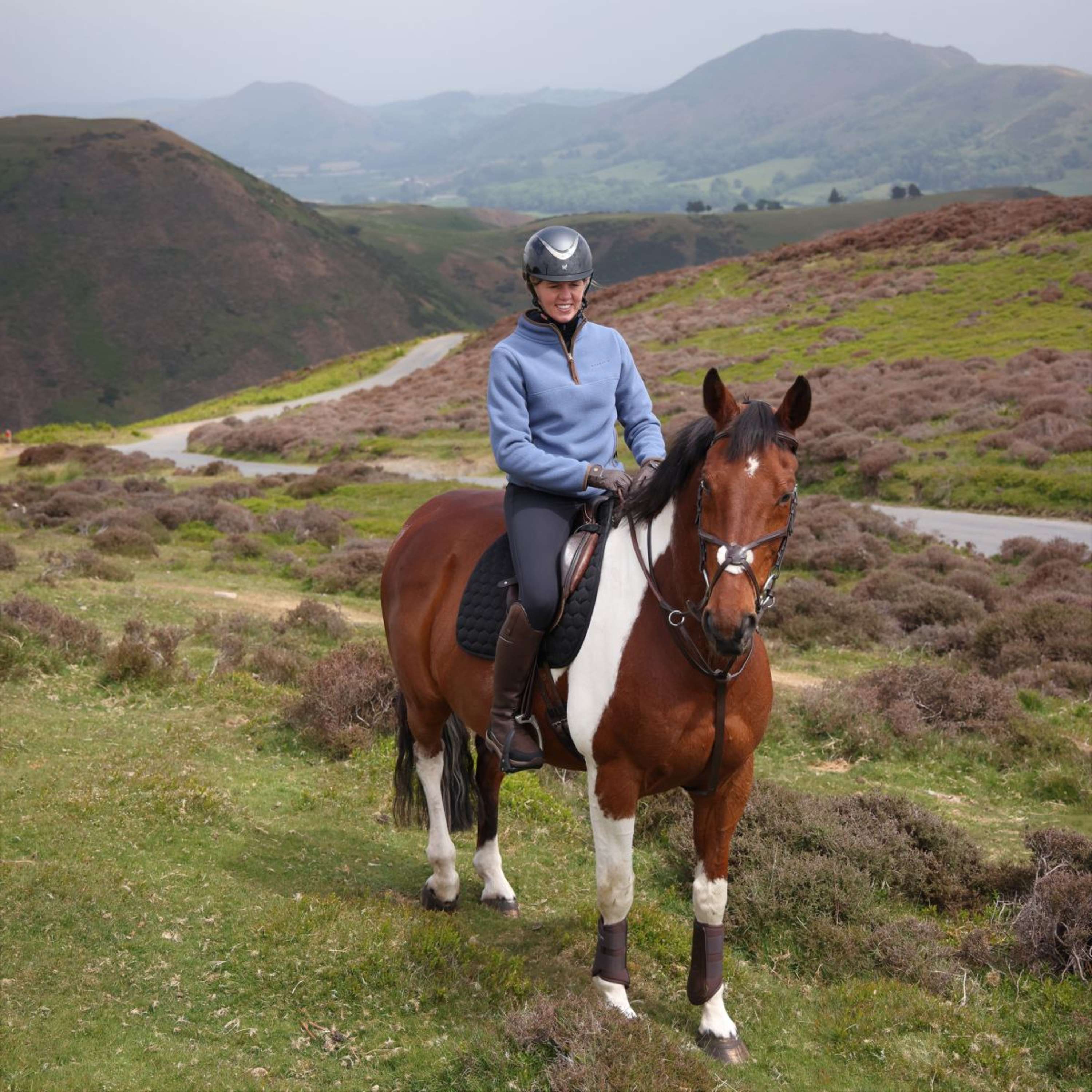 Aubrion by Shires Sweater Original Fleece Blue