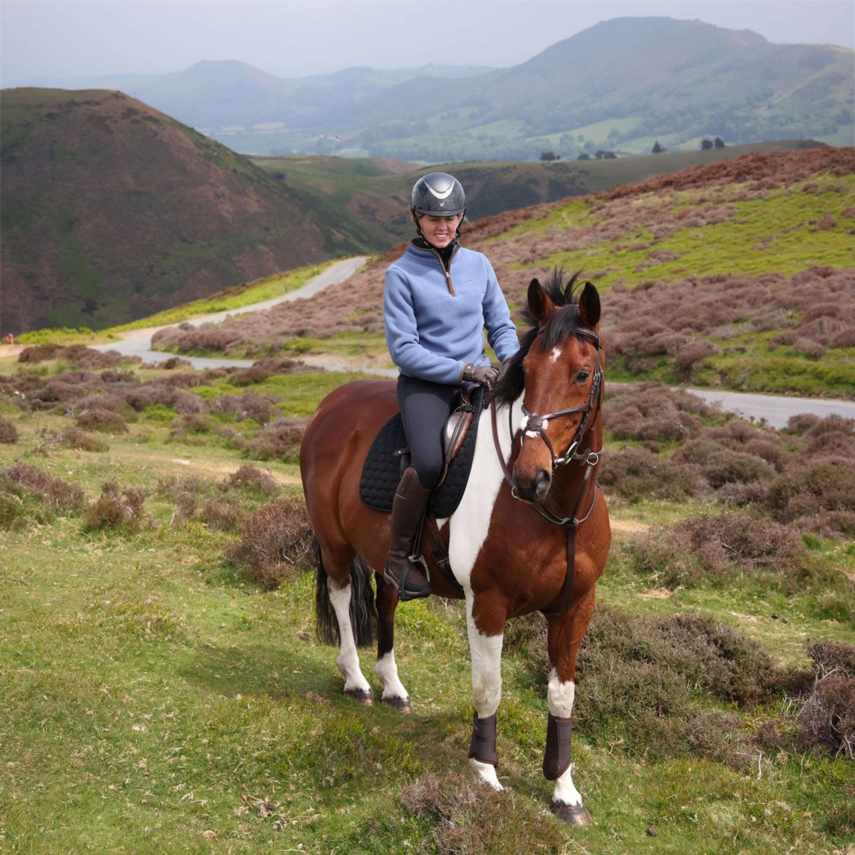 Aubrion by Shires Sweater Original Fleece Blue