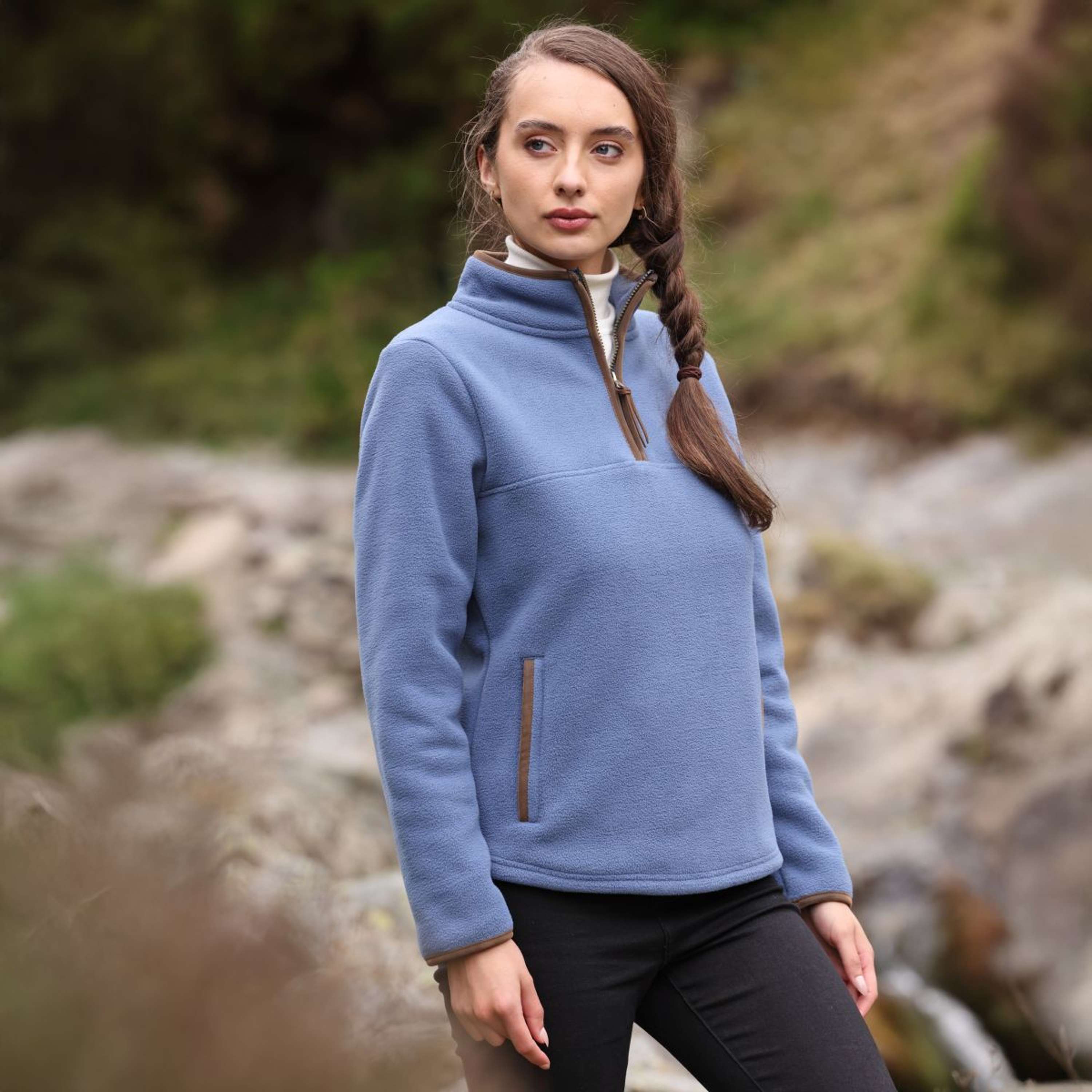 Aubrion by Shires Sweater Original Fleece Blue