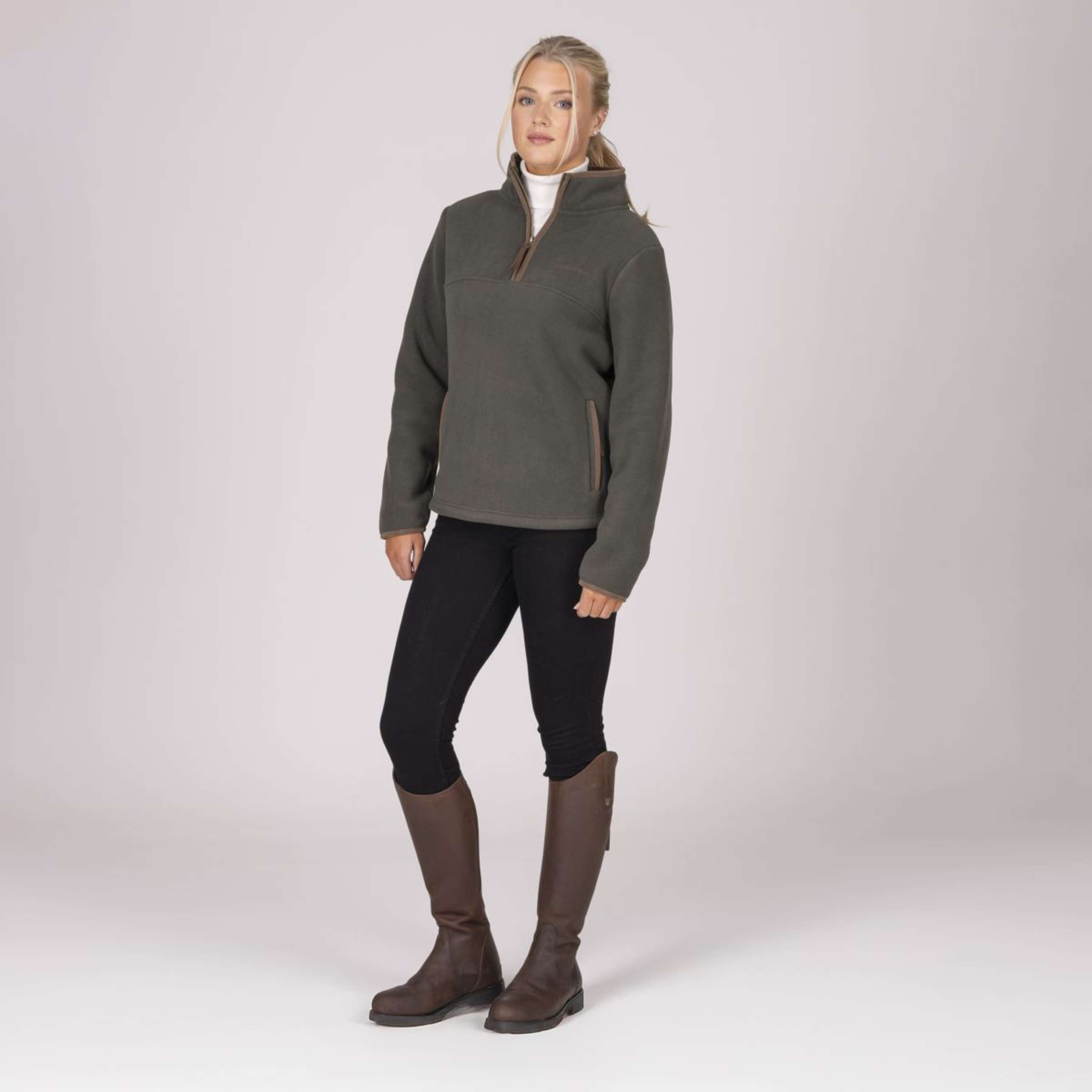 Aubrion by Shires Sweater Original Fleece Green