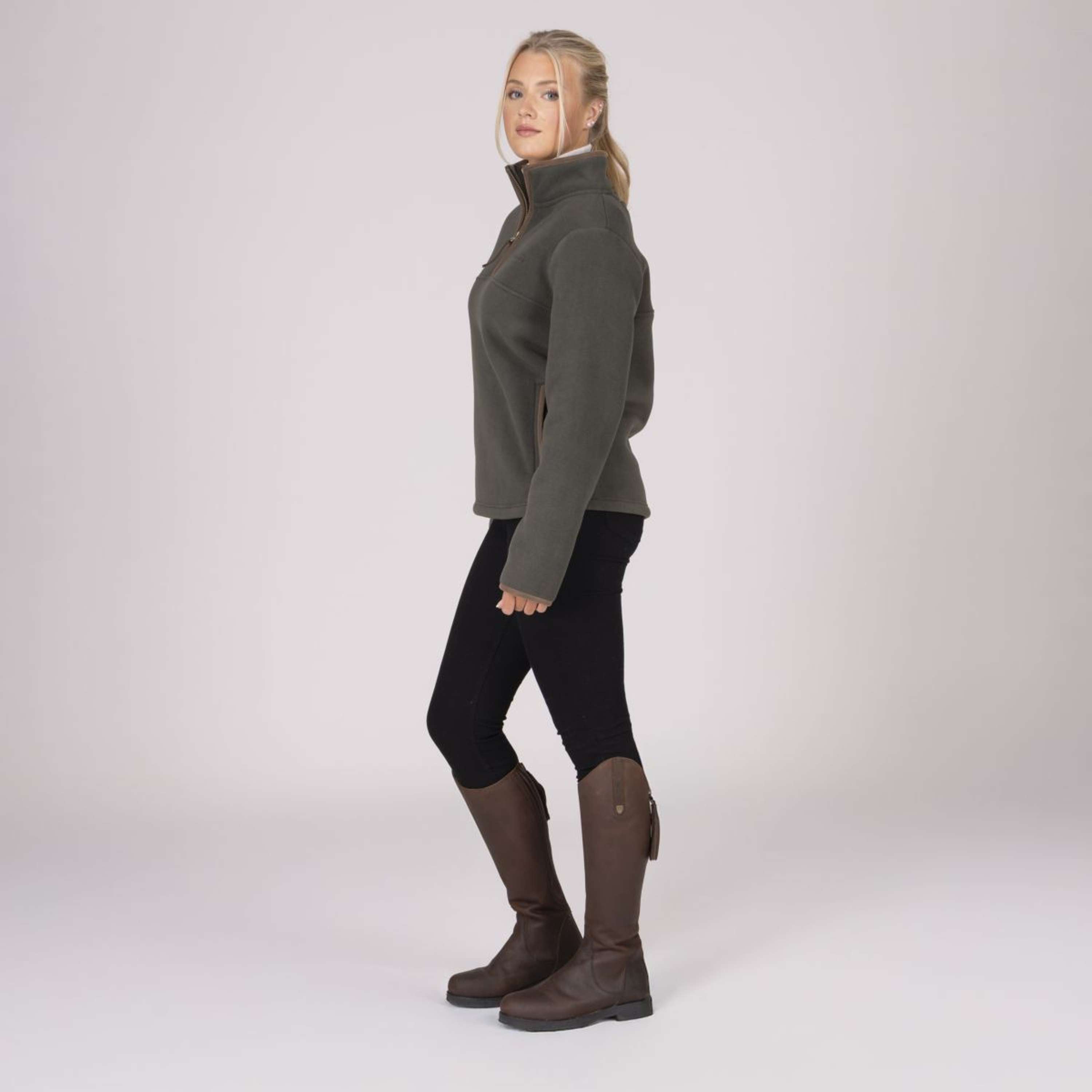 Aubrion by Shires Sweater Original Fleece Green