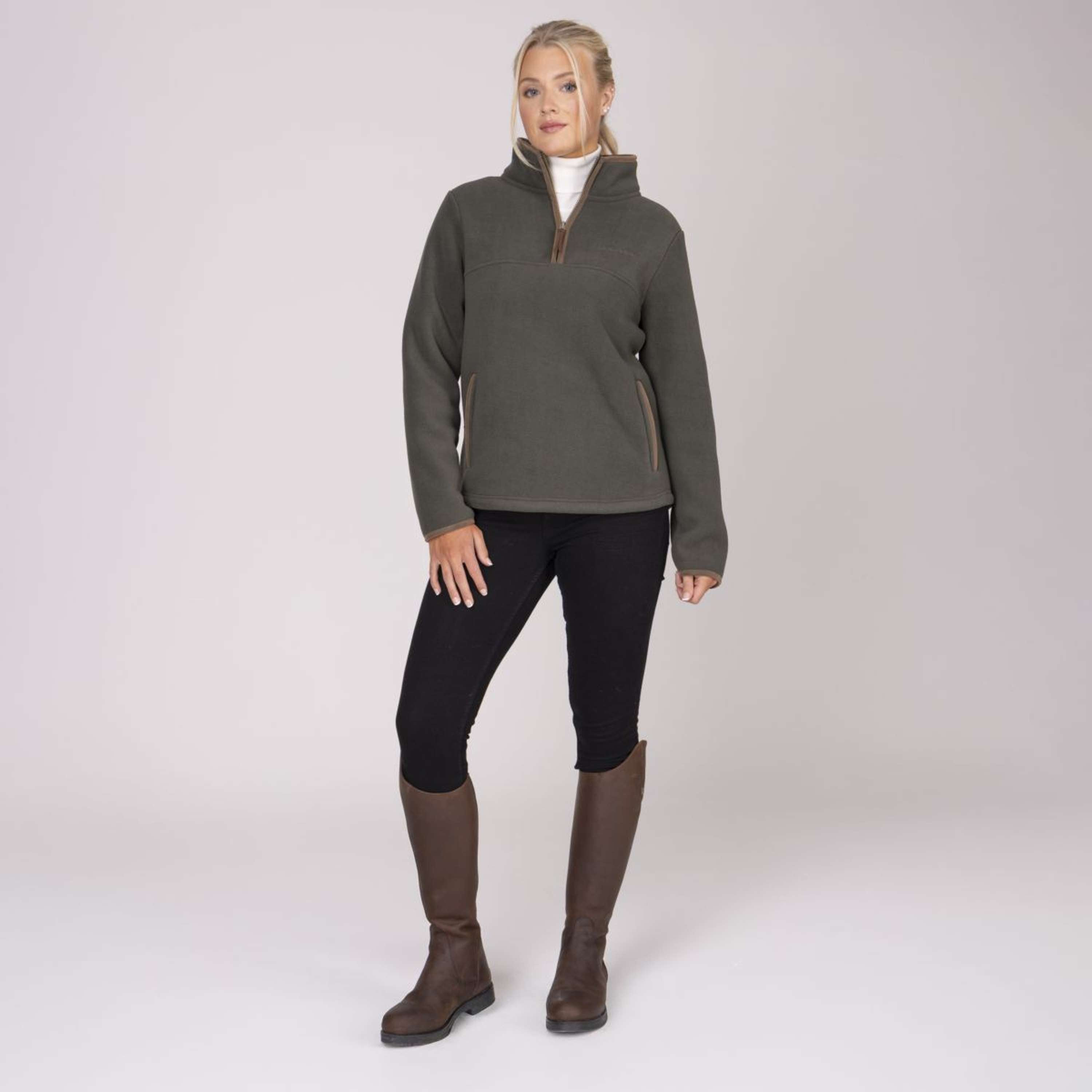 Aubrion by Shires Sweater Original Fleece Green