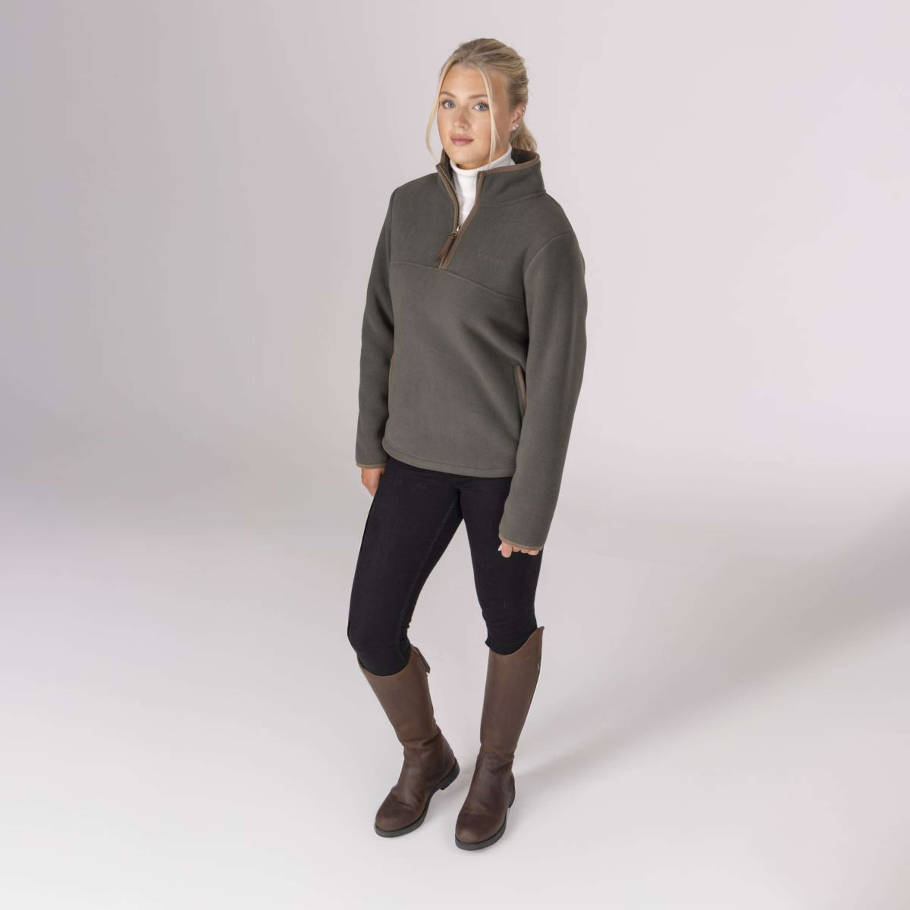 Aubrion by Shires Sweater Original Fleece Green