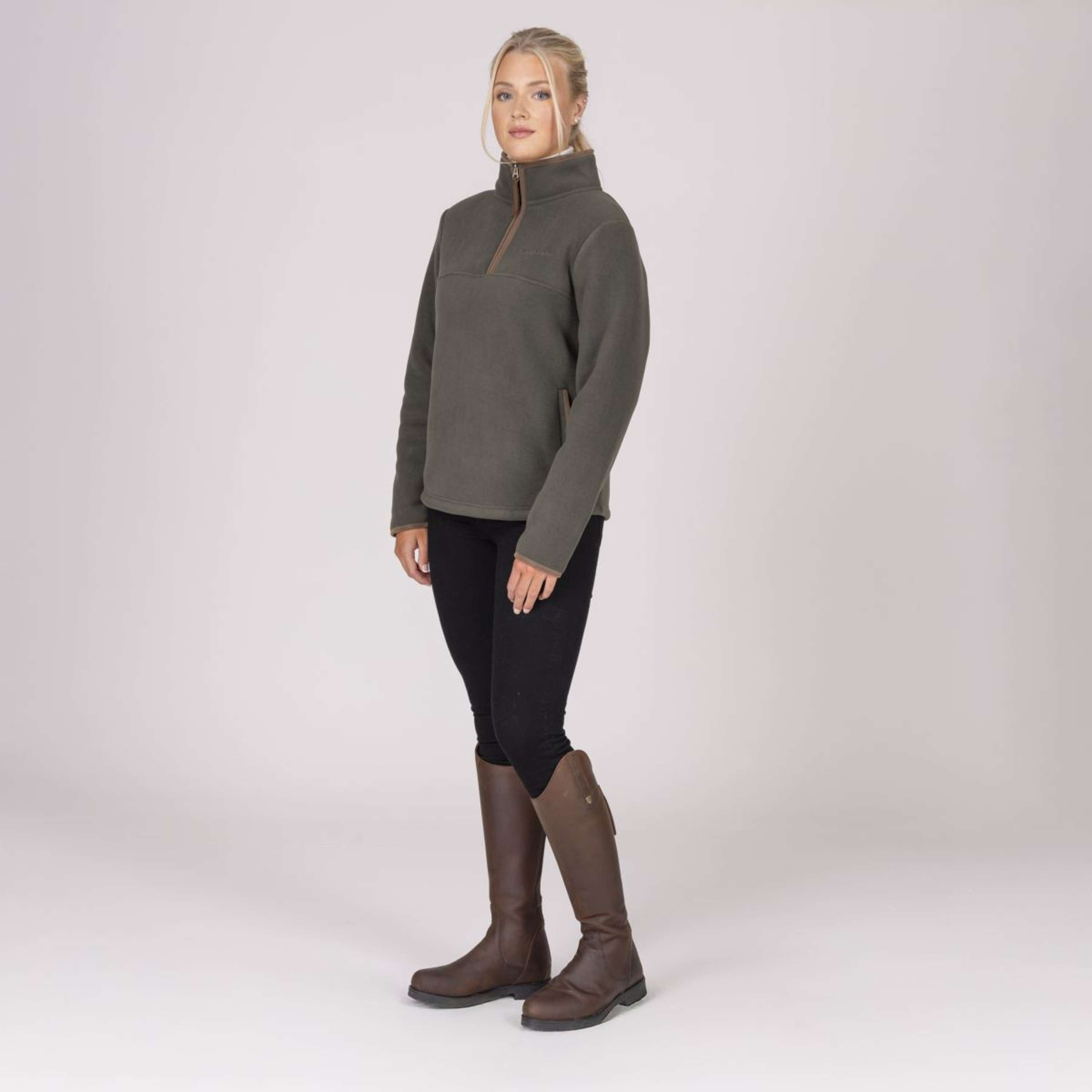 Aubrion by Shires Sweater Original Fleece Green
