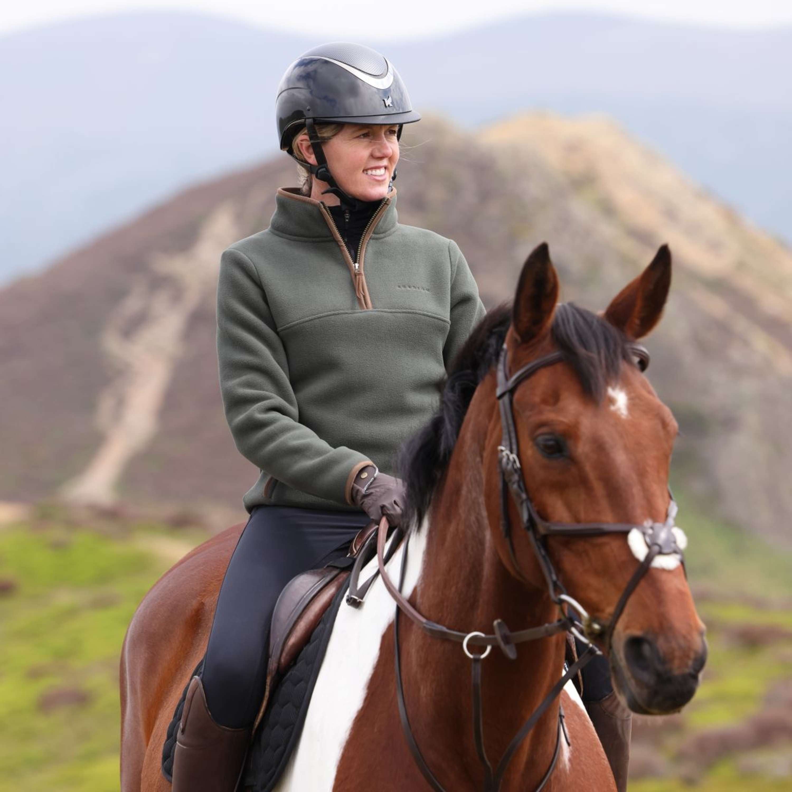 Aubrion by Shires Sweater Original Fleece Green