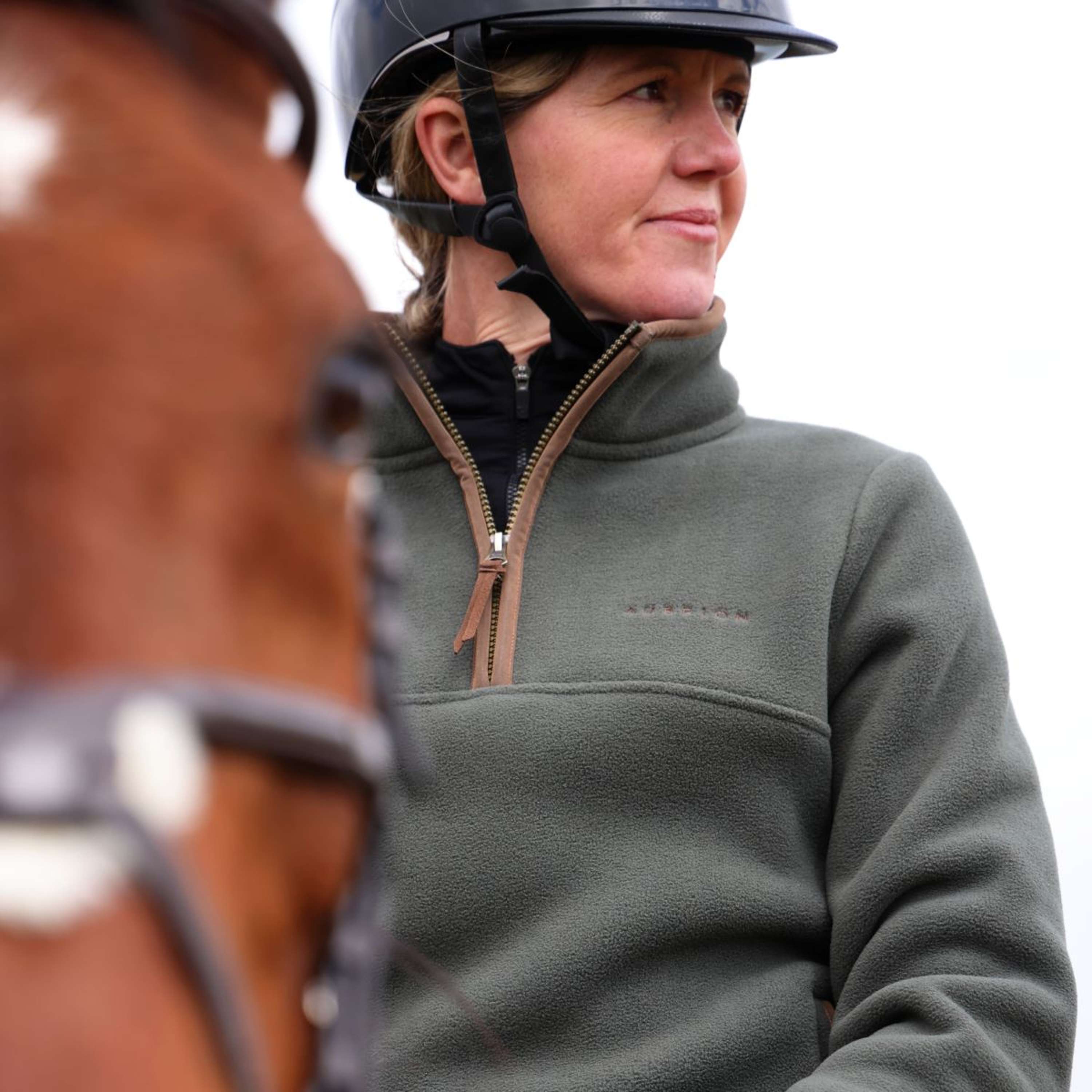 Aubrion by Shires Sweater Original Fleece Green