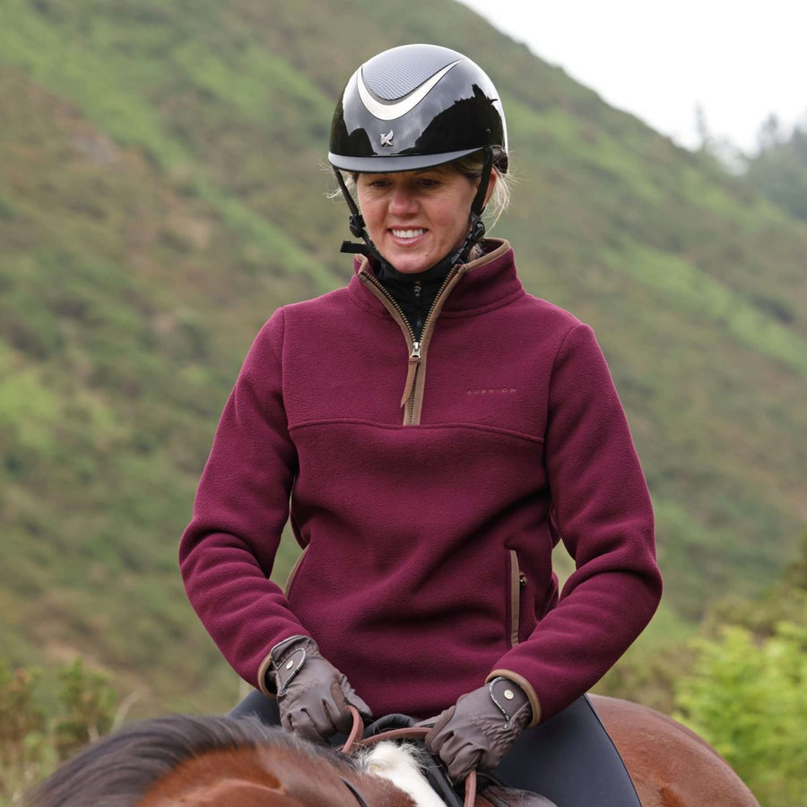 Aubrion by Shires Sweater Original Fleece Maroon