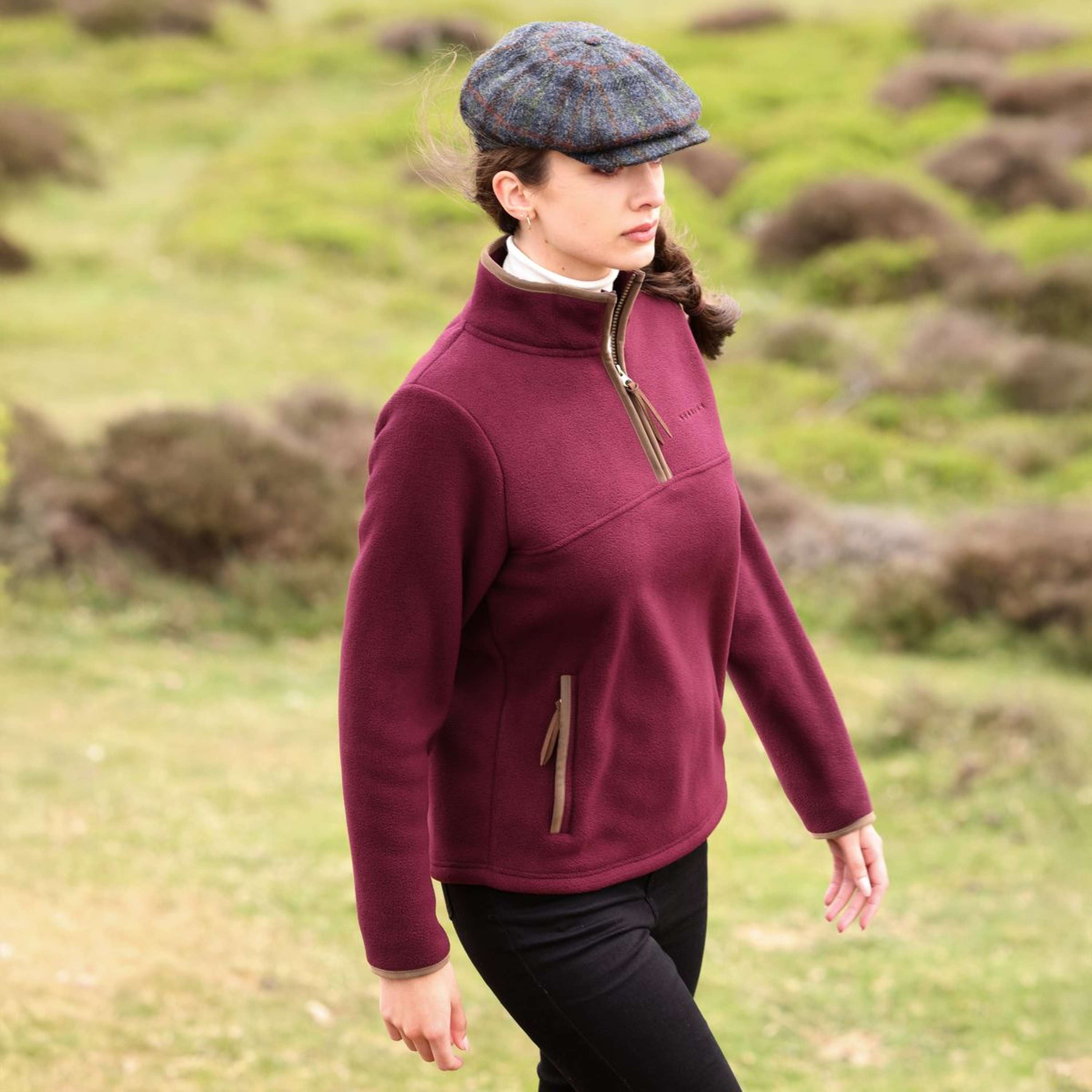 Aubrion by Shires Sweater Original Fleece Maroon