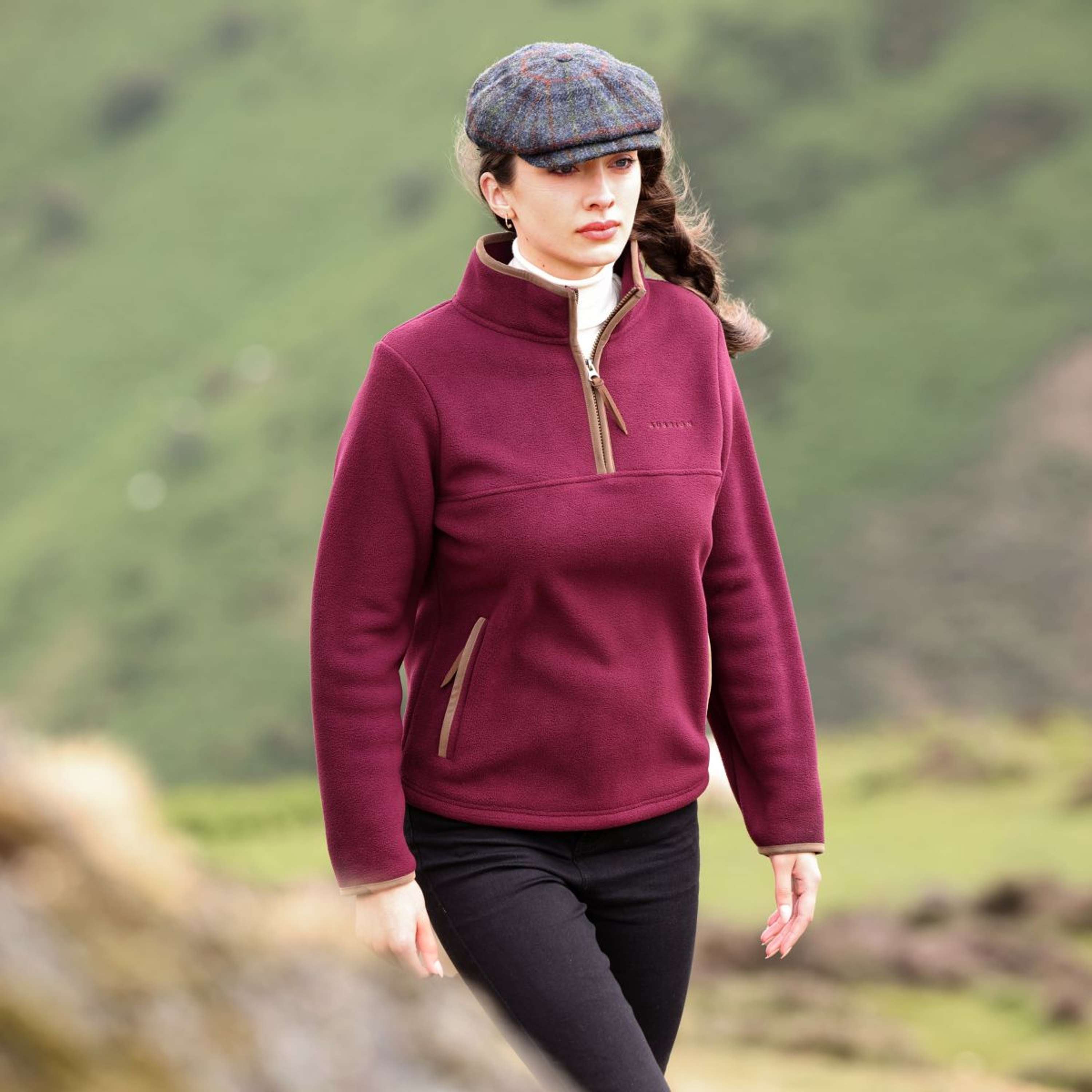 Aubrion by Shires Sweater Original Fleece Maroon