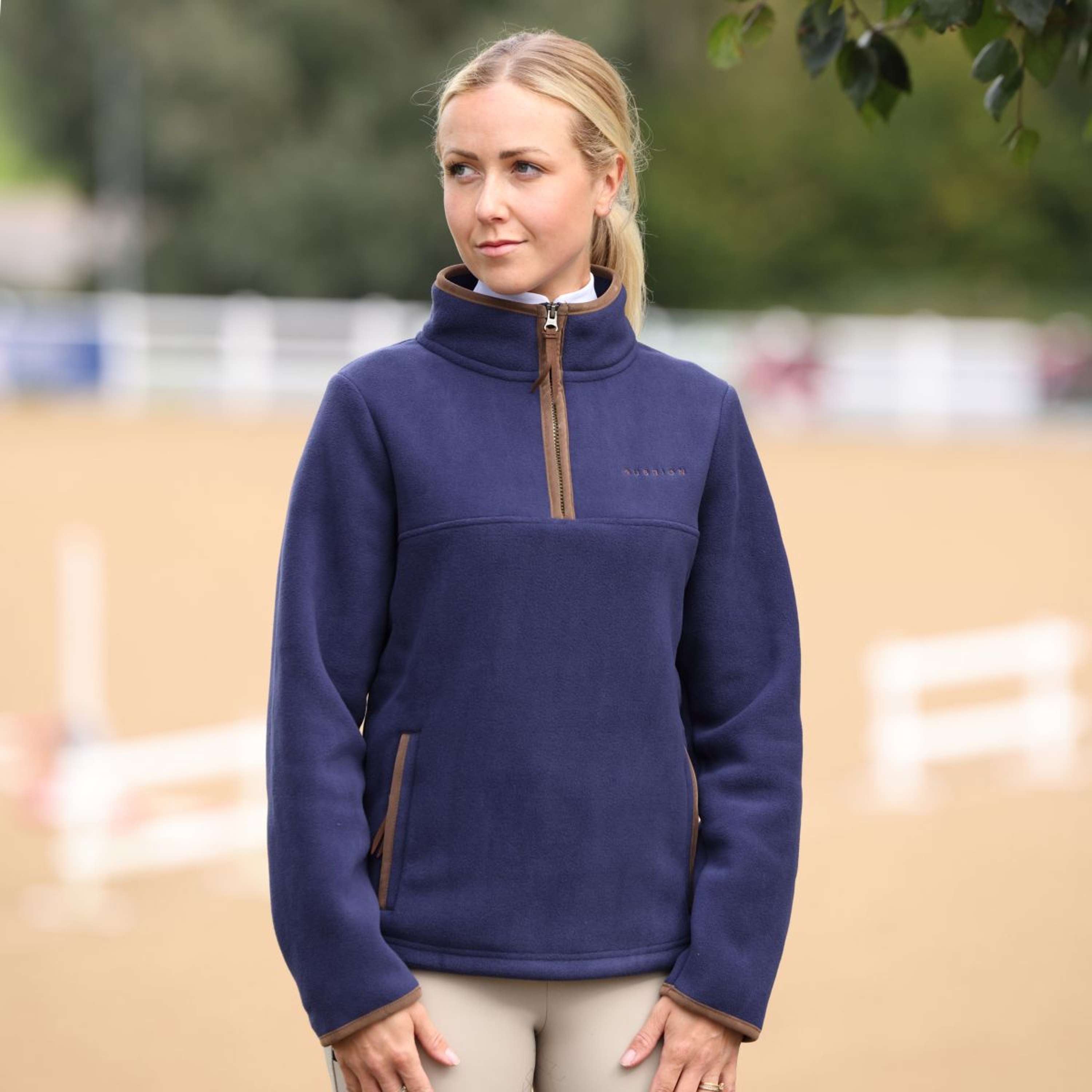 Aubrion by Shires Sweater Original Fleece Navy