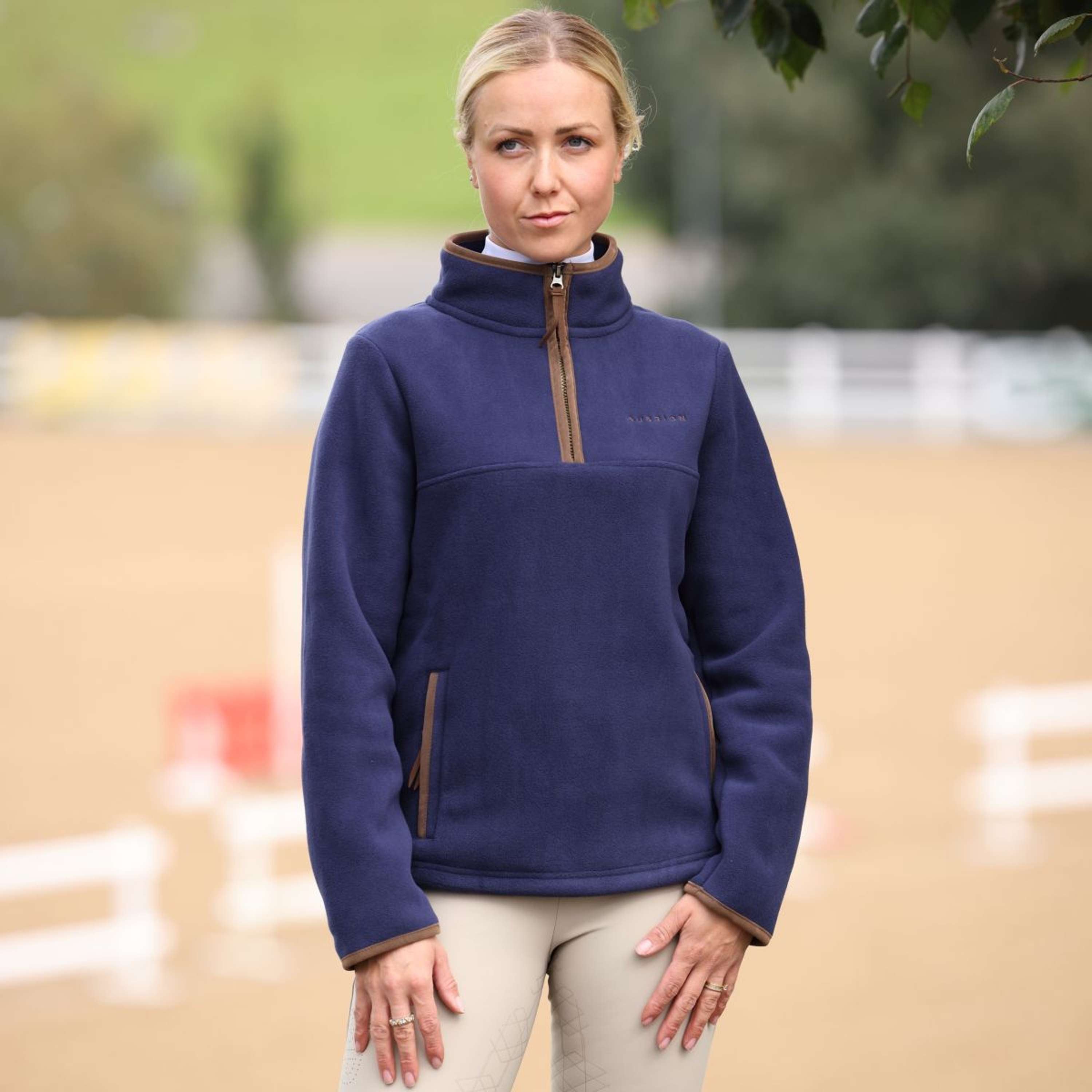 Aubrion by Shires Sweater Original Fleece Navy