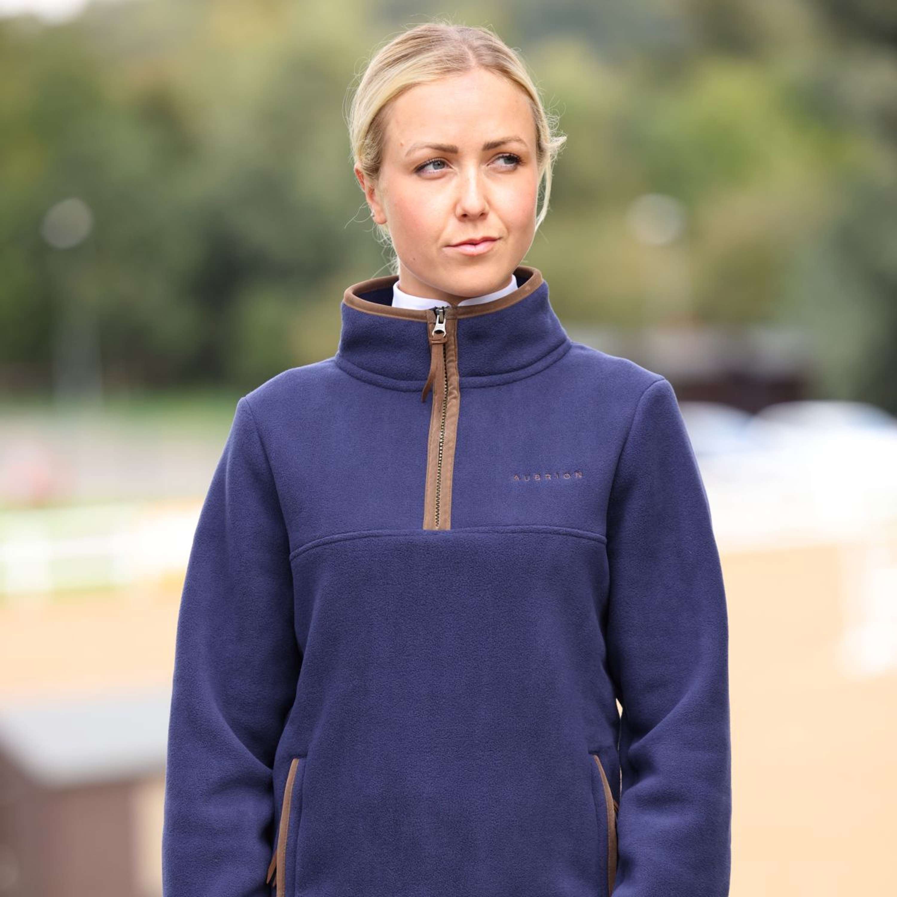 Aubrion by Shires Sweater Original Fleece Navy