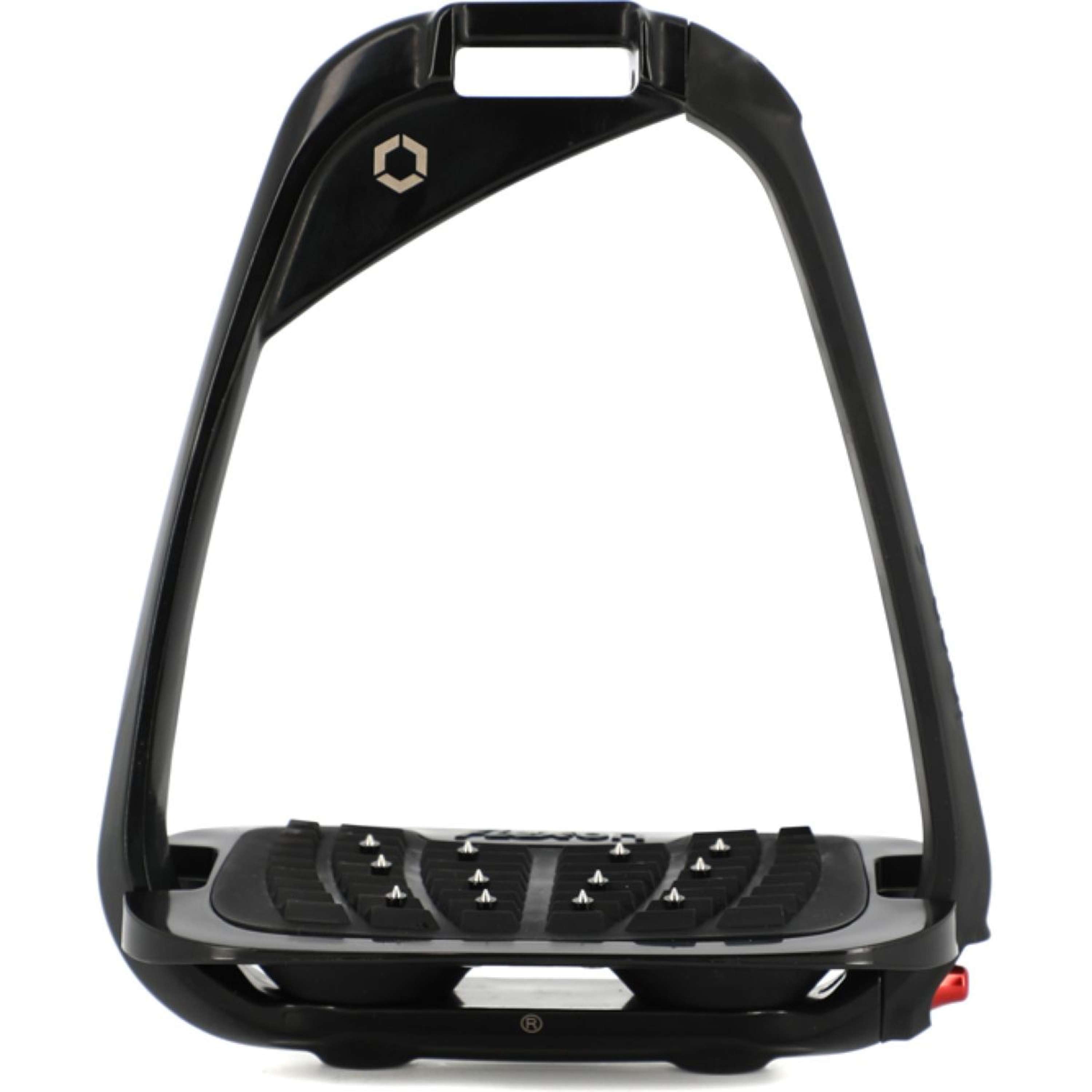 Flex-On Safety Stirrups Iron-s Inclined Ultra Grip Black