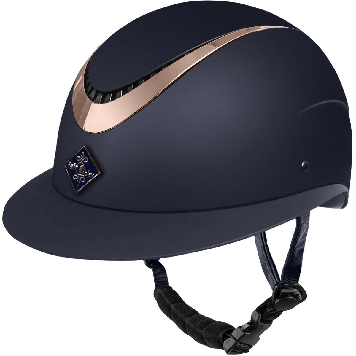 Fair Play Cap Apoleus Rosegold Wide Visor Navy