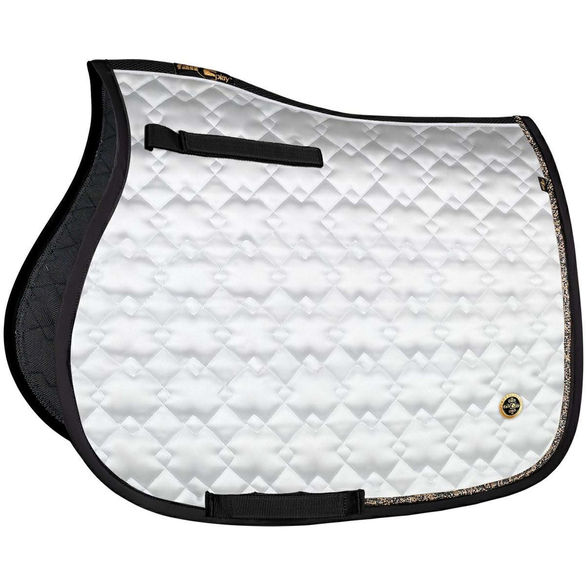 Fair Play Saddlepad Hematite General Purpose White