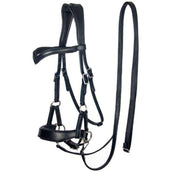 F.R.A. Bit-less Bridle Aruba Side Pull Softleather Reins Brown