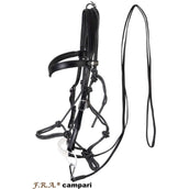 F.R.A. Bridle-Halter Combination Campari Black