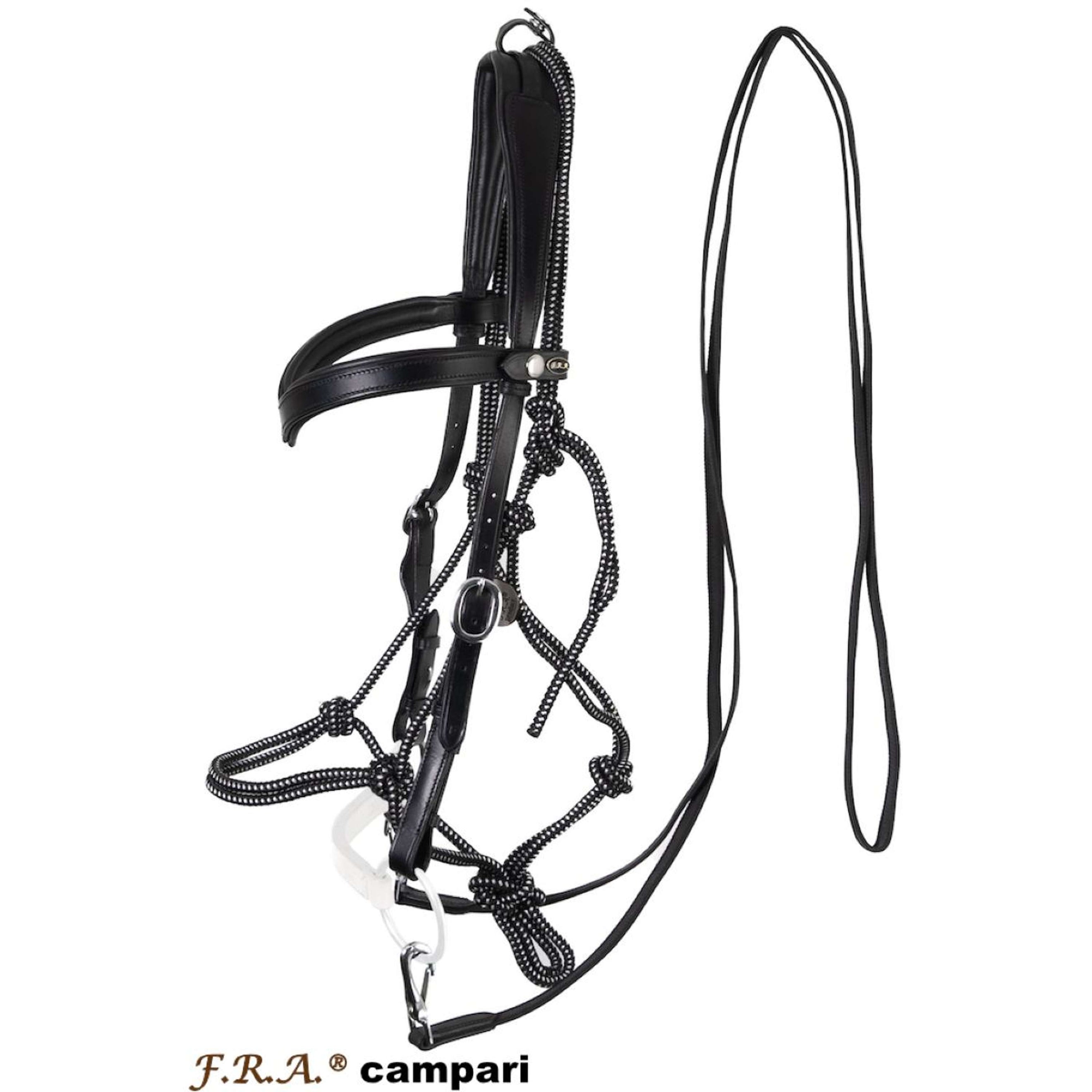 F.R.A. Bridle-Halter Combination Campari Black
