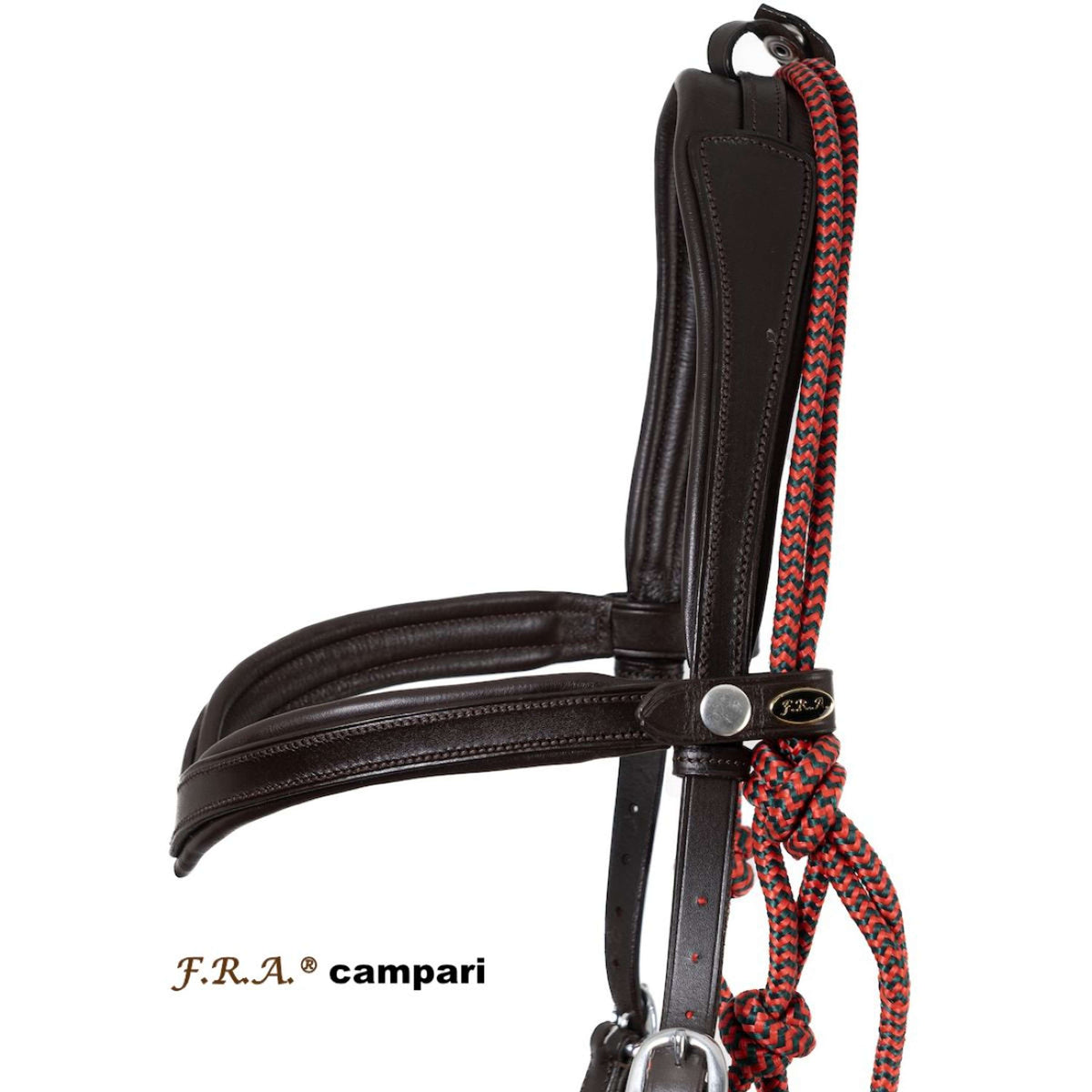 F.R.A. Bridle-Halter Combination Campari Brown