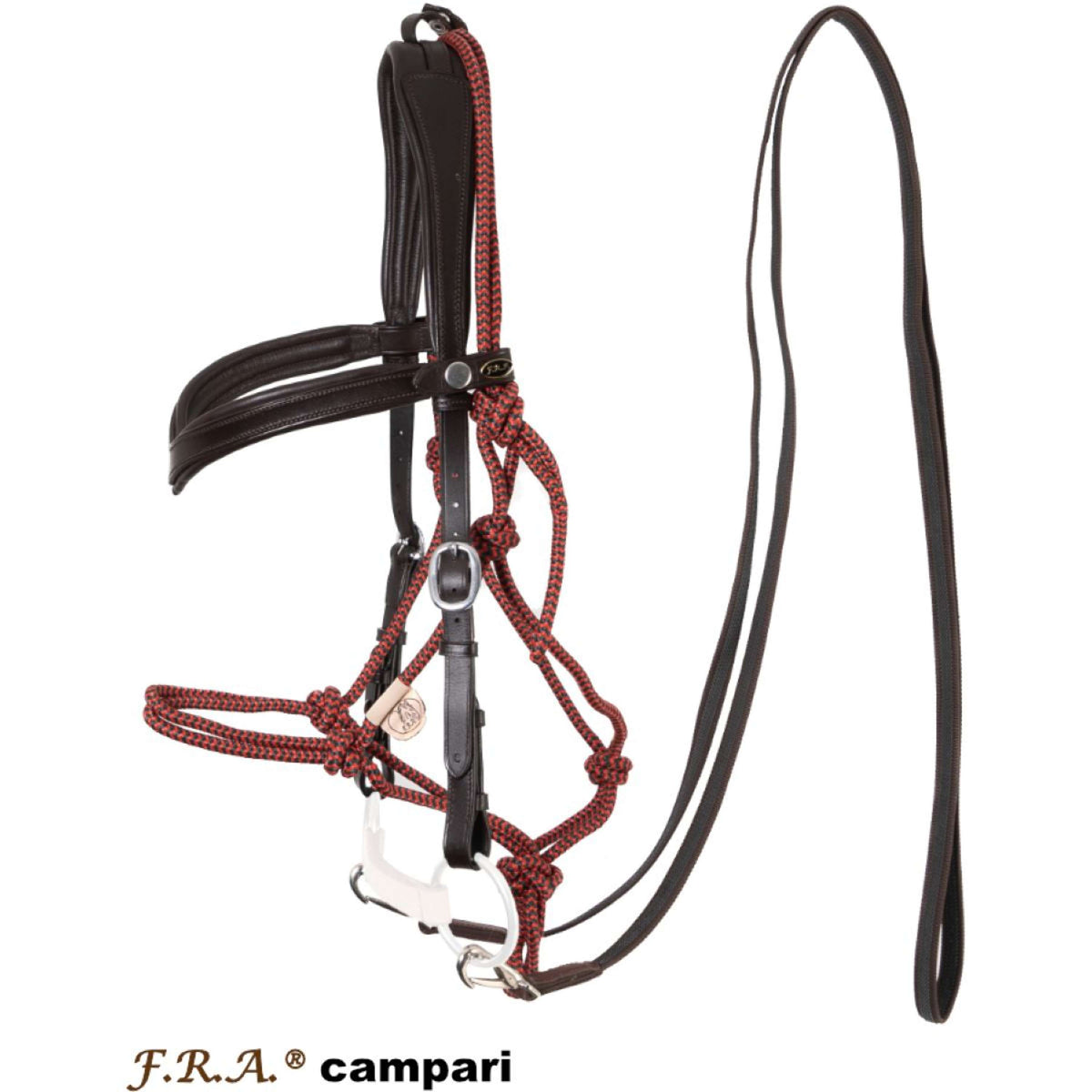 F.R.A. Bridle-Halter Combination Campari Brown