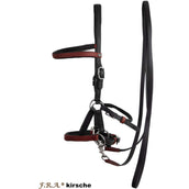 F.R.A. Bitless Bridle kirsche Burgundy