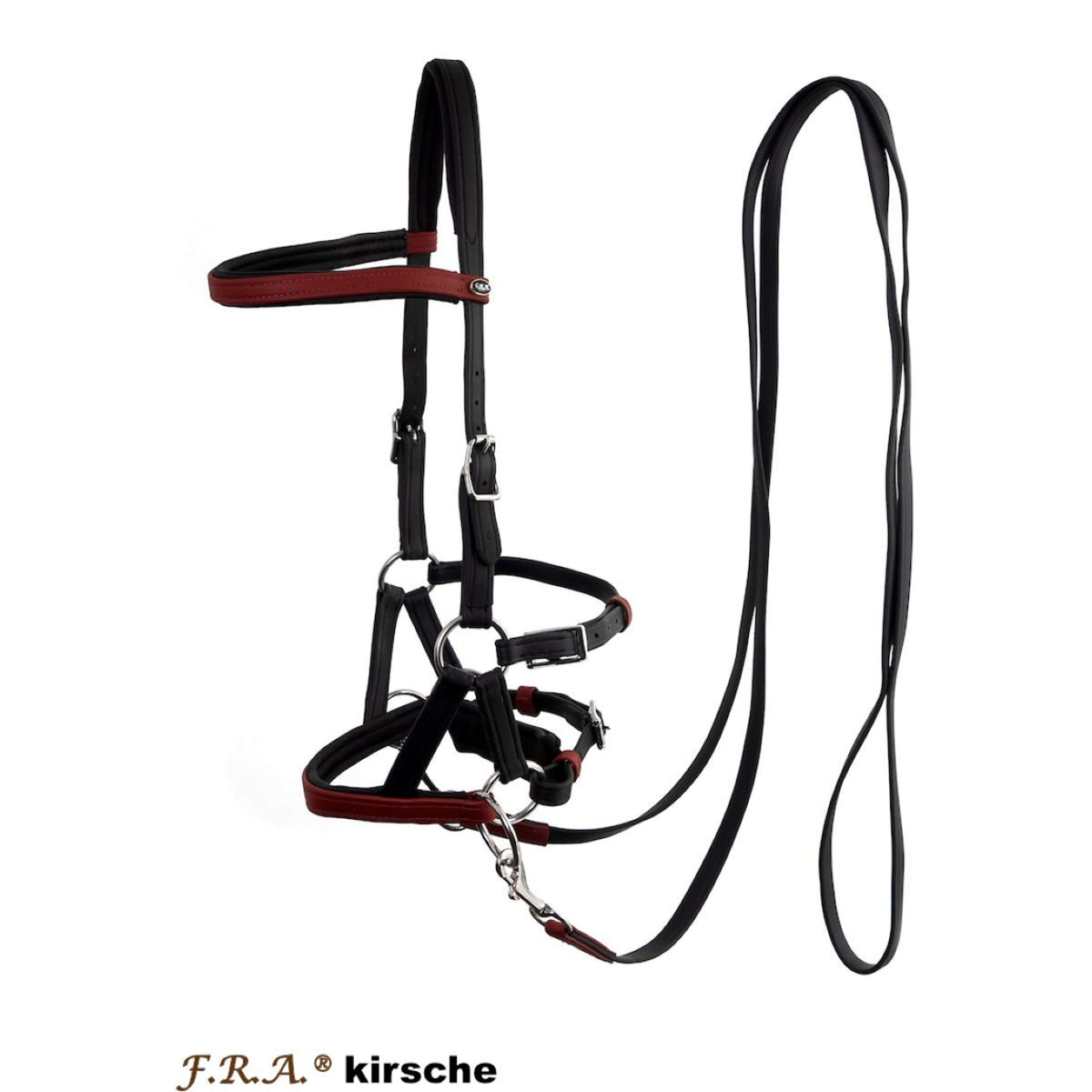 F.R.A. Bitless Bridle kirsche Burgundy