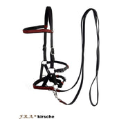 F.R.A. Bitless Bridle kirsche Burgundy
