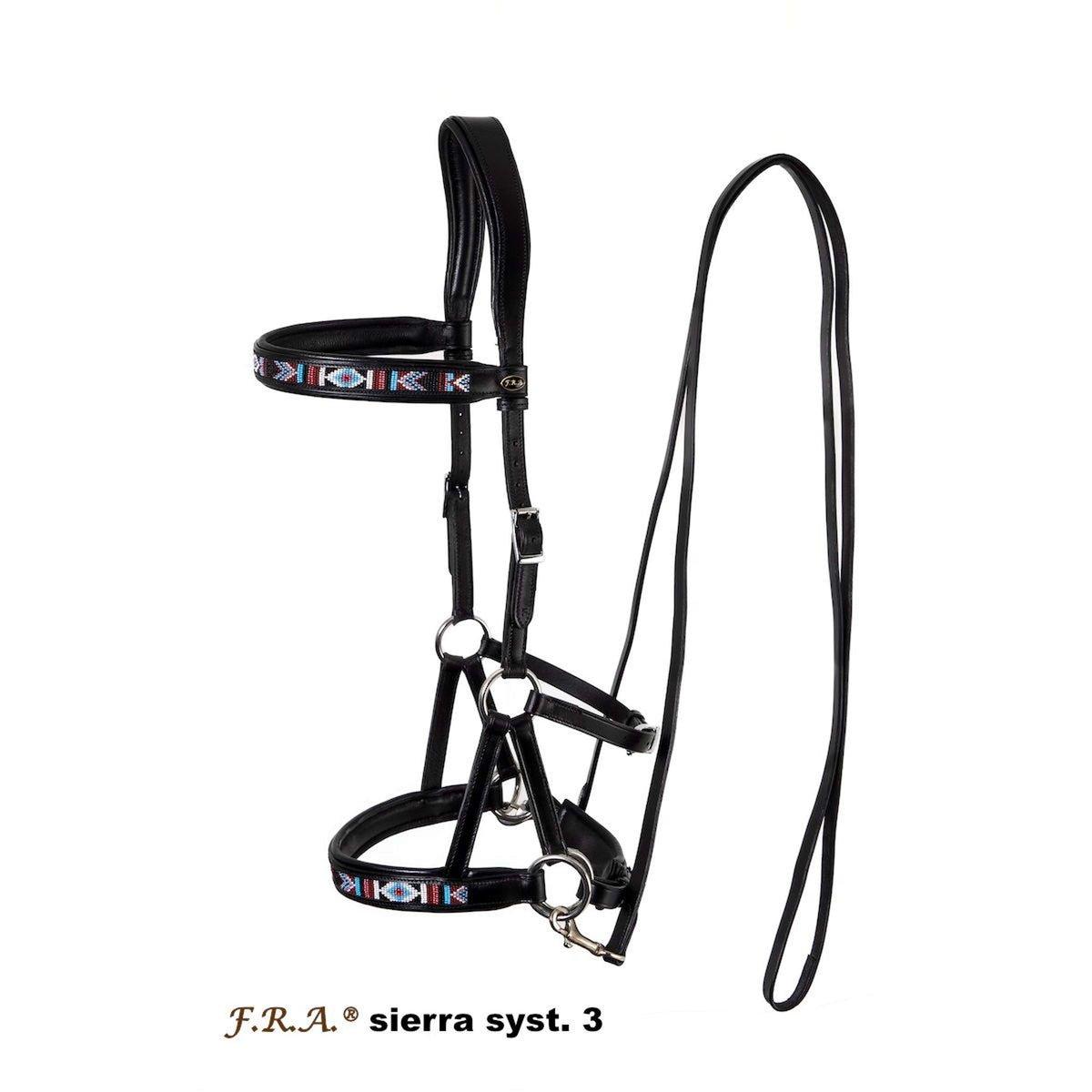 F.R.A. Bitless Bridle sierra systeem 3 Black