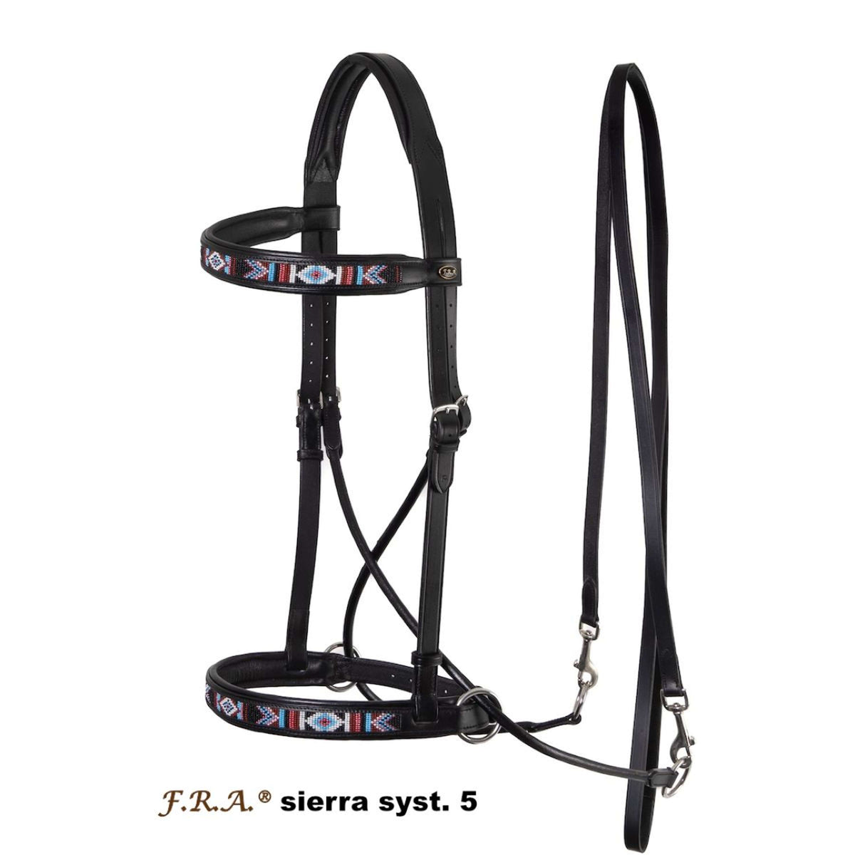 F.R.A. Bitless Bridle sierra systeem 5 Black