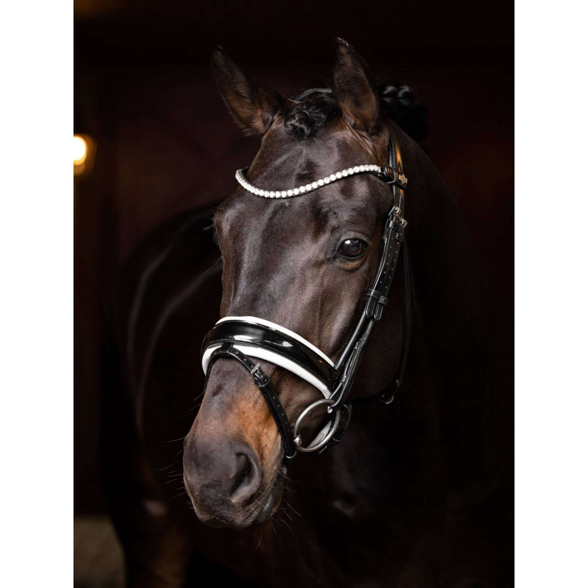 LeMieux Browband Ice Crystal Black