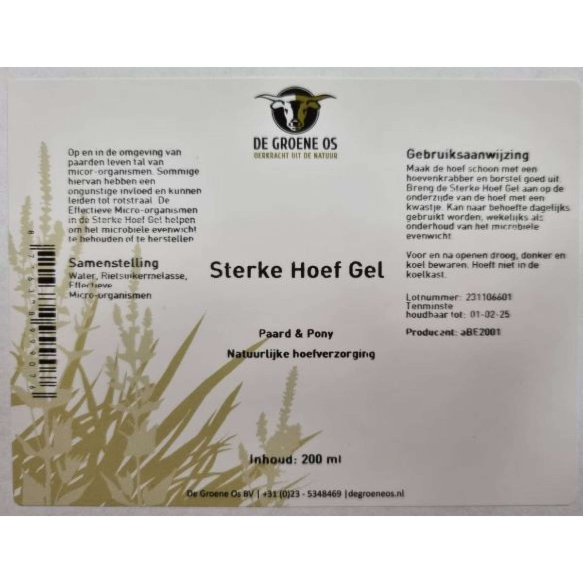 Groene Os Strong Hoof Gel