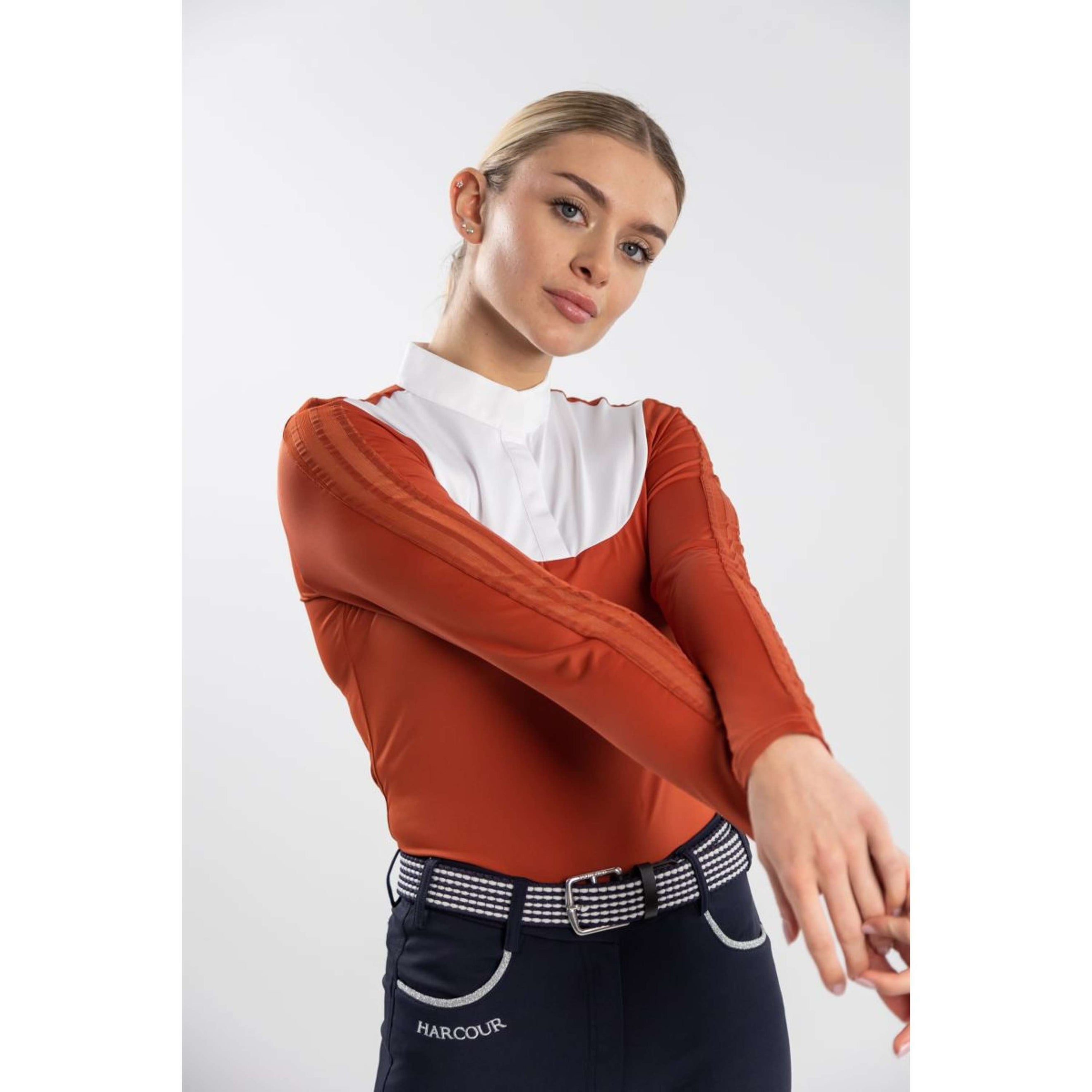 Harcour Competition Shirt Pannie terracotta