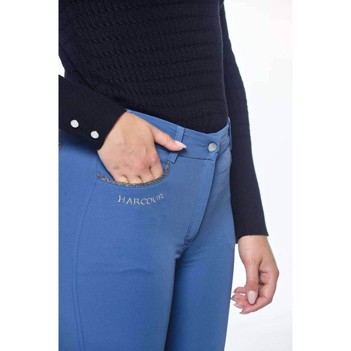 Harcour Breeches Jaltika Fix System Women Steel Blue