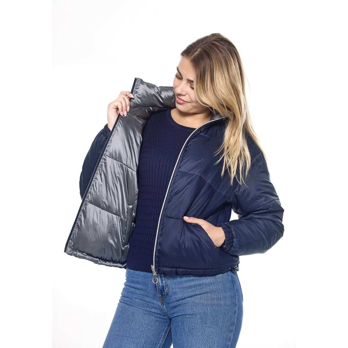 Harcour Jacket Janari Women Navy/Silver