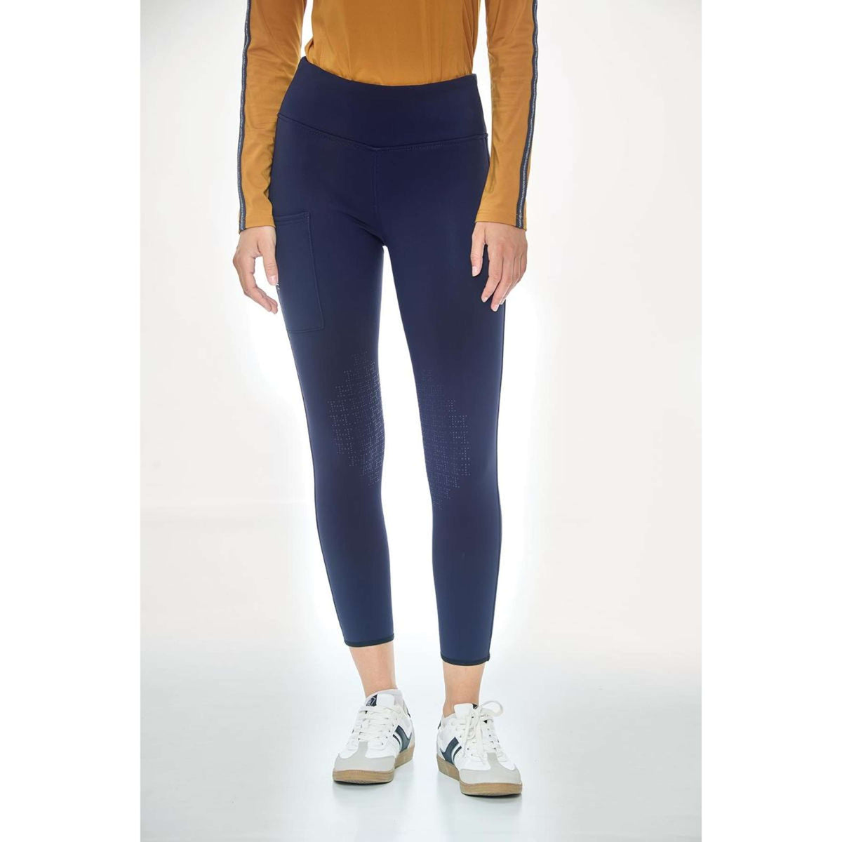 Harcour Riding Legging Lili Polarfleece Women Navy