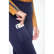 Harcour Riding Legging Lili Polarfleece Women Navy