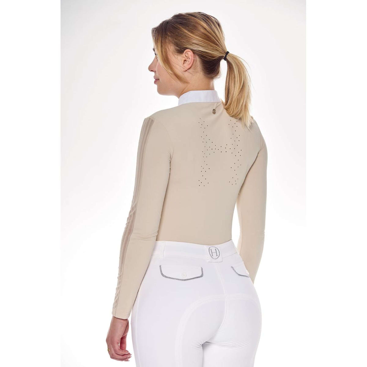 Harcour Competition Shirt Pannie Long Sleeves Ivory