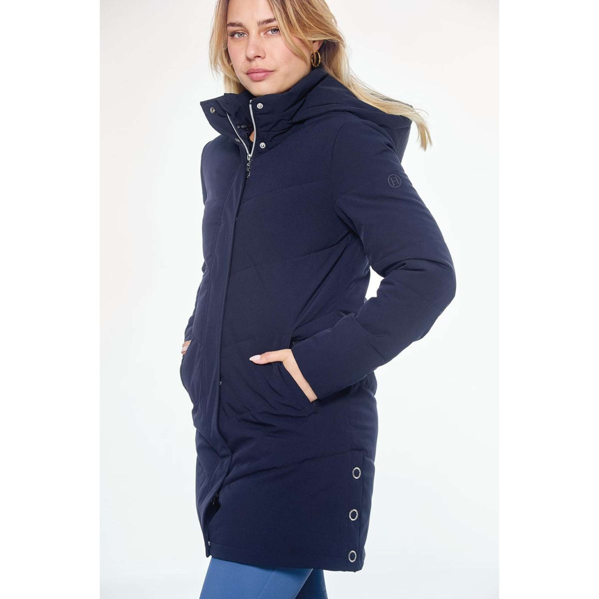 Harcour Parka Pich Long Navy